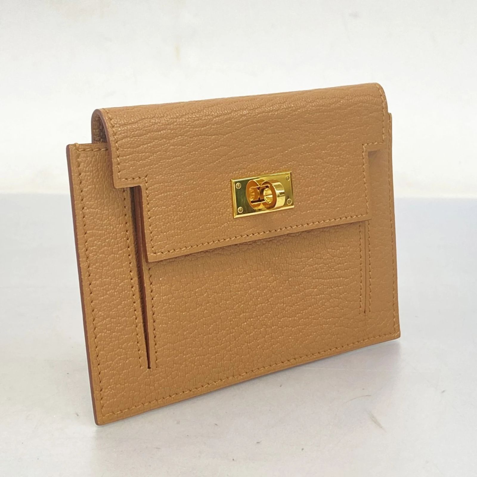 Hermès Hermes Kelly Pocket Compact Coin Case Diamond ref.2011252 - Joli ...