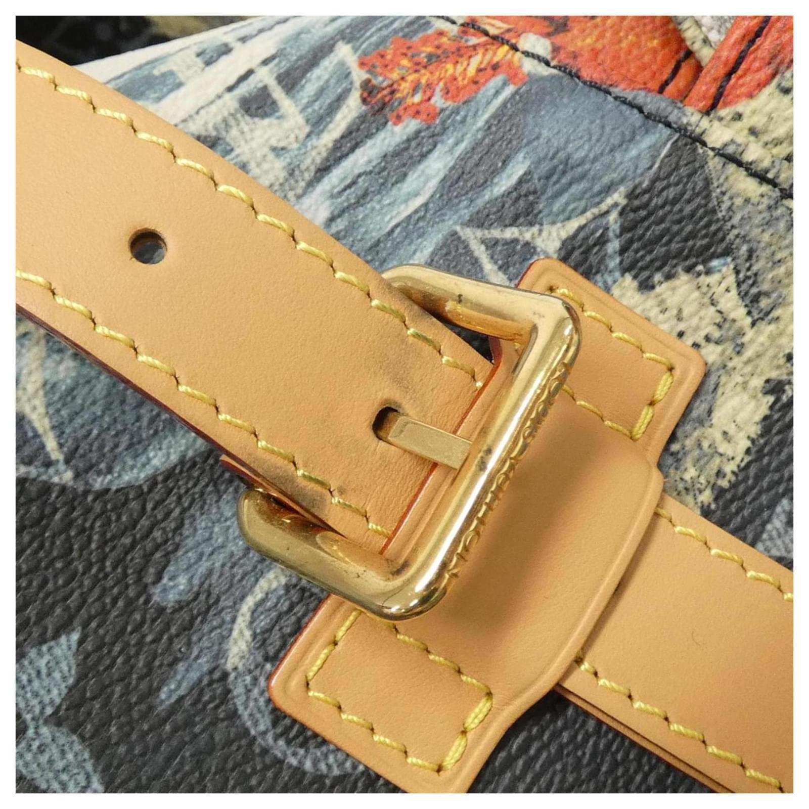 Louis Vuitton Monogram Surfing Christopher MM Backpack Navy blue Cloth ref.2013125