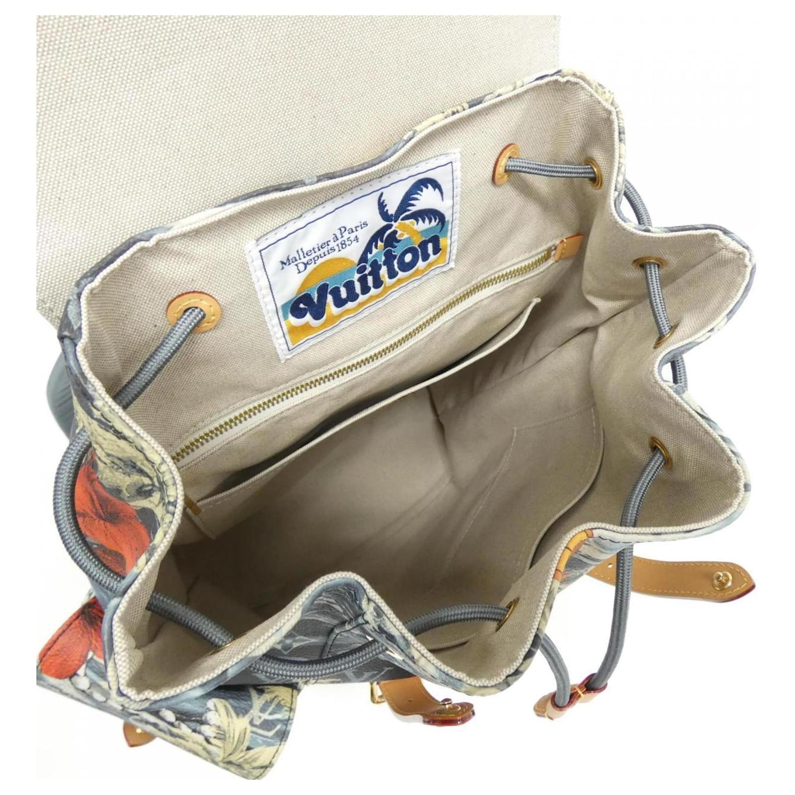 Louis Vuitton Monogram Surfing Christopher MM Backpack Navy blue Cloth ref.2013125