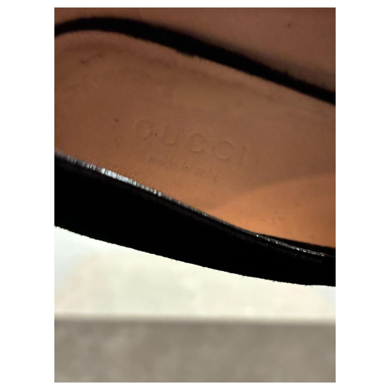 Marmont GUCCI Heels T.EU 35.5 Suede Black ref.2013949 - Joli Closet