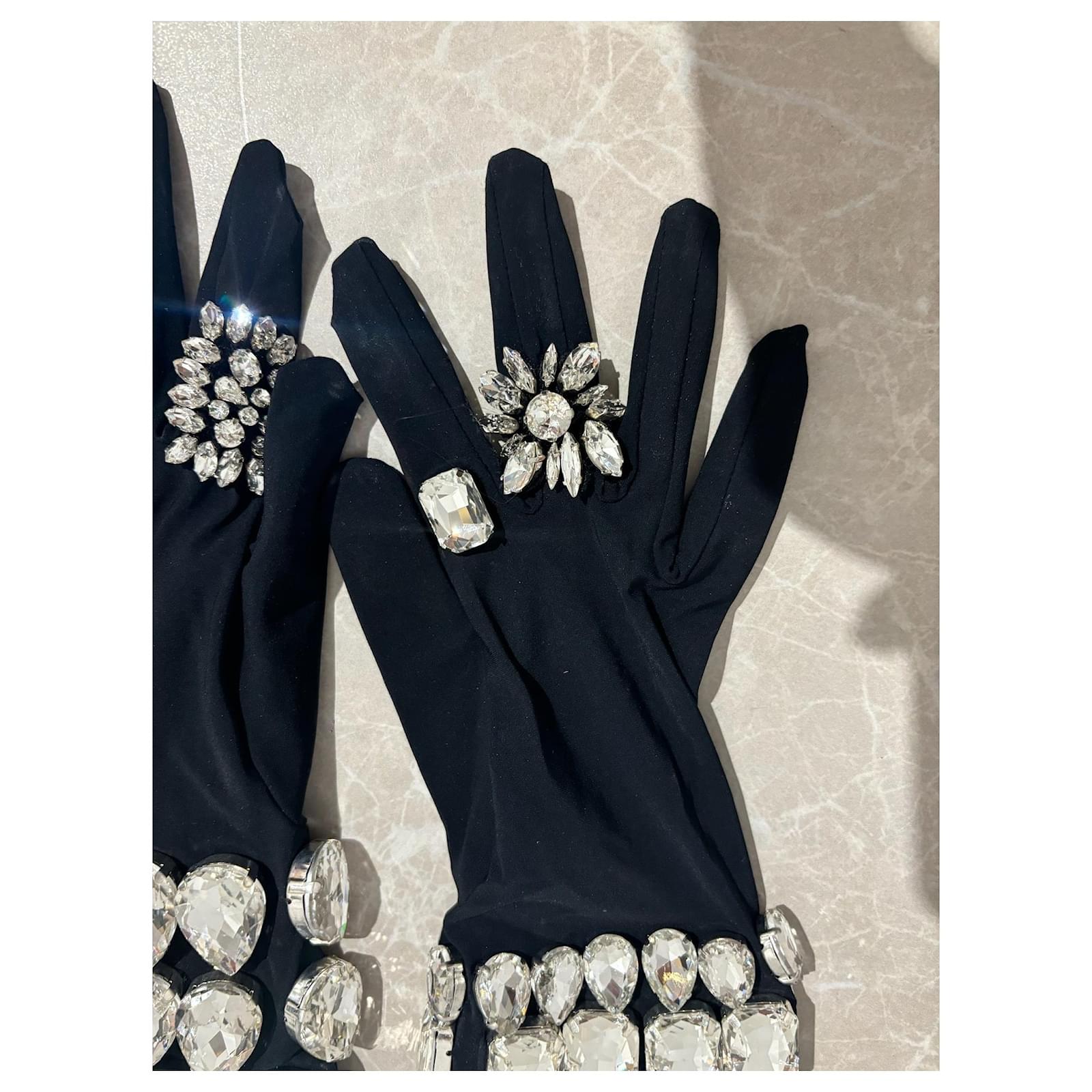 DOLCE & GABBANA Gloves T.International M Synthetic Black ref