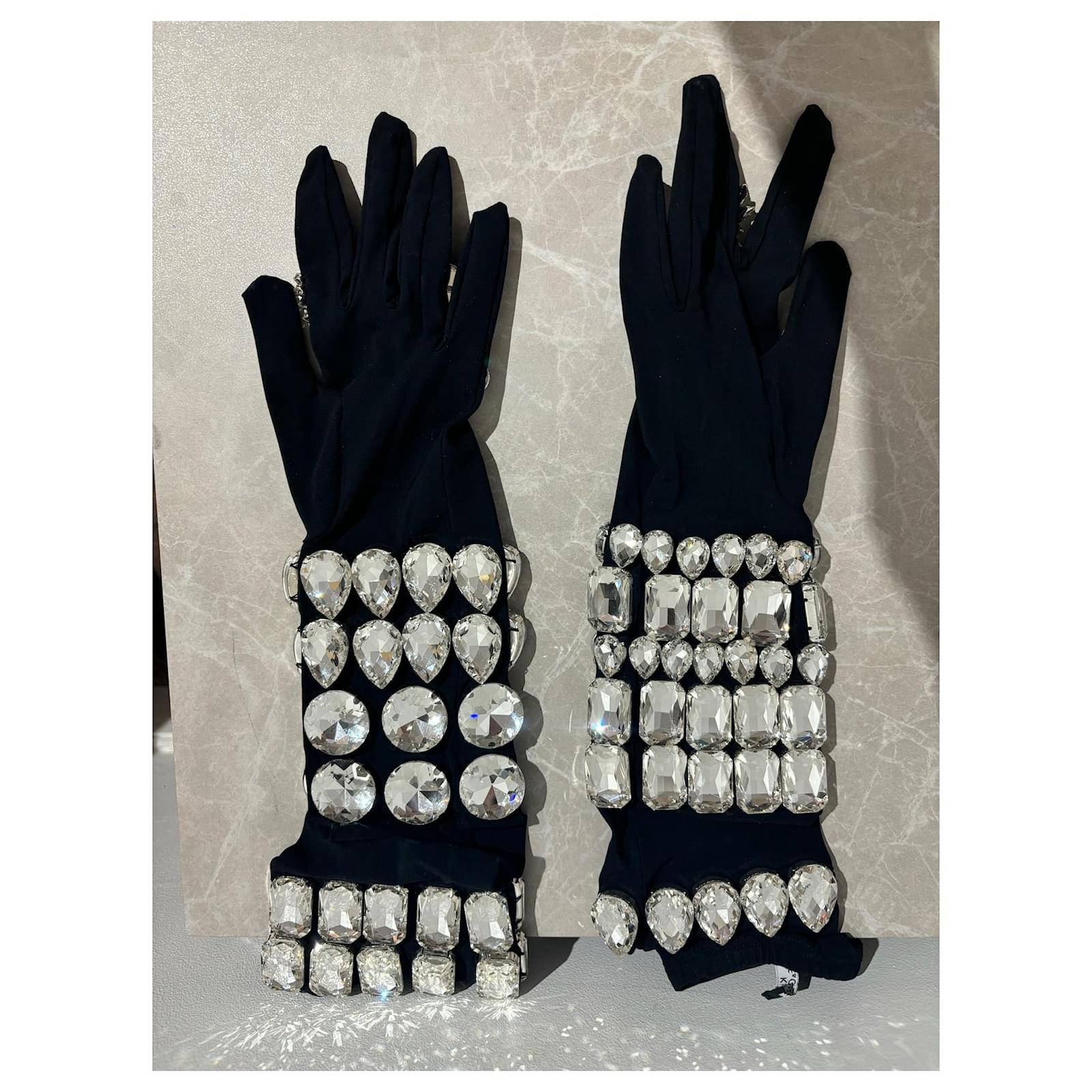 DOLCE & GABBANA Gloves T.International M Synthetic Black ref