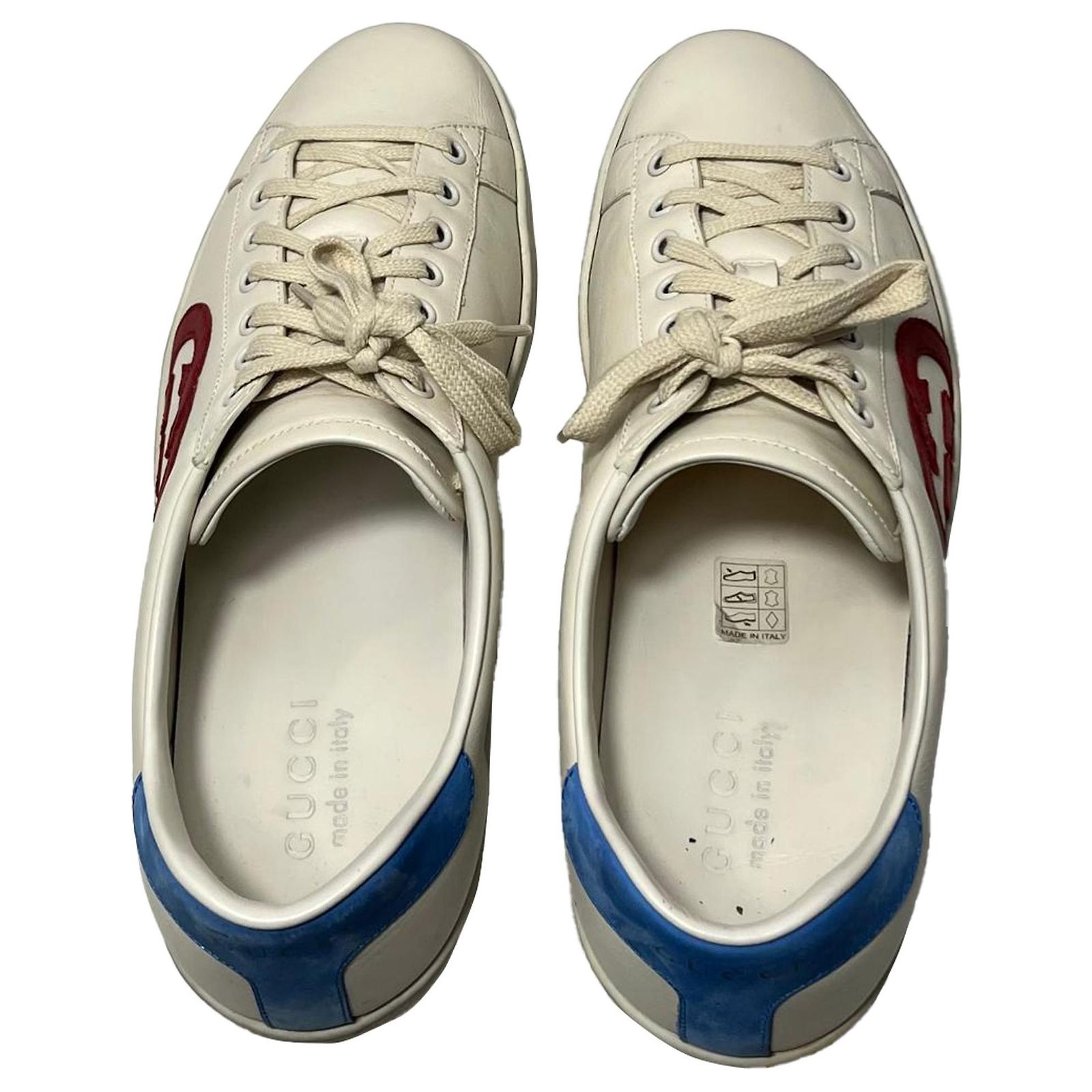 Gucci Ace Interlocking G Sneakers in White Calf leather Pony-style ...
