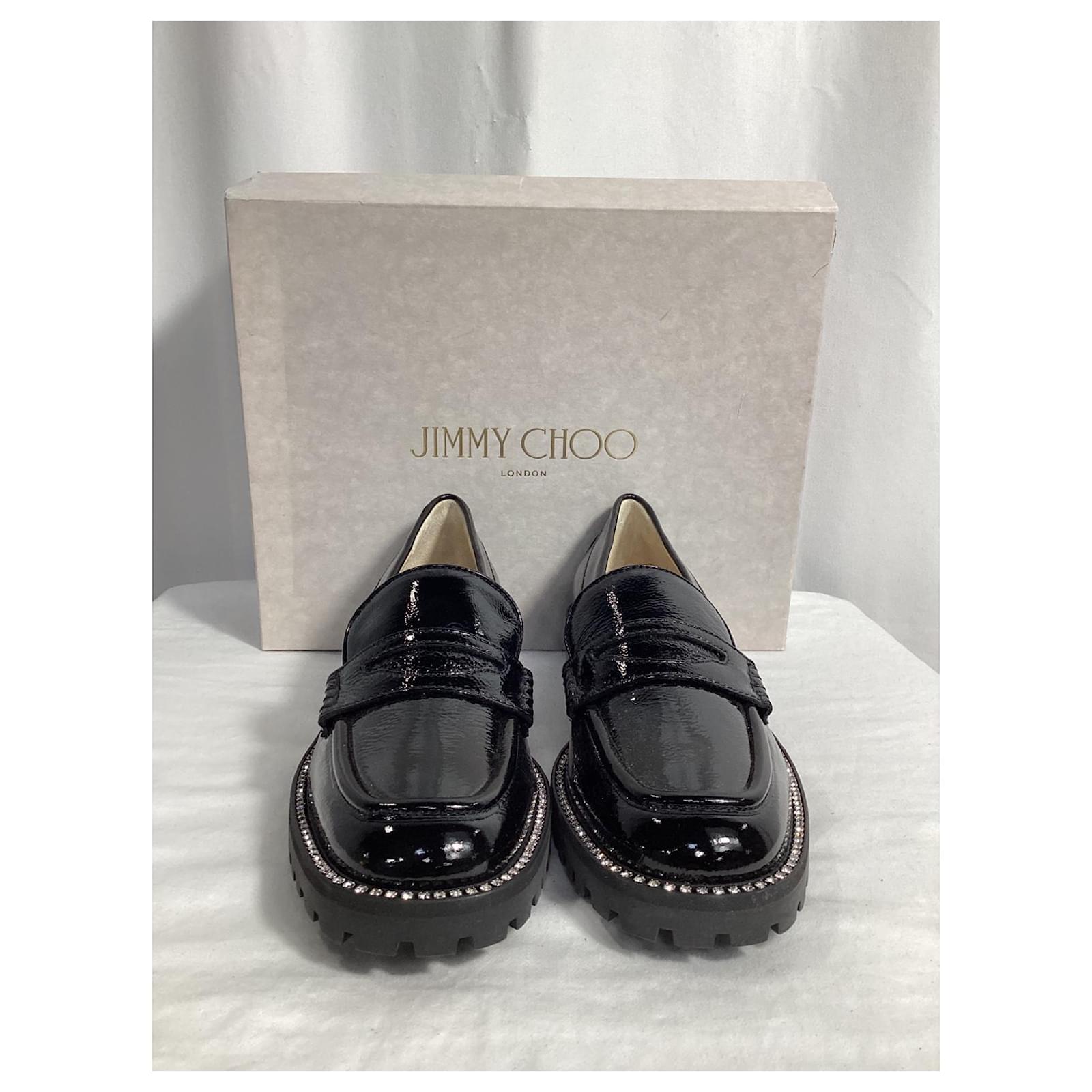 JIMMY CHOO 関税込み Deanna embellished leather loafers Deanna embellished leather loafers in white - Jimmy Choo