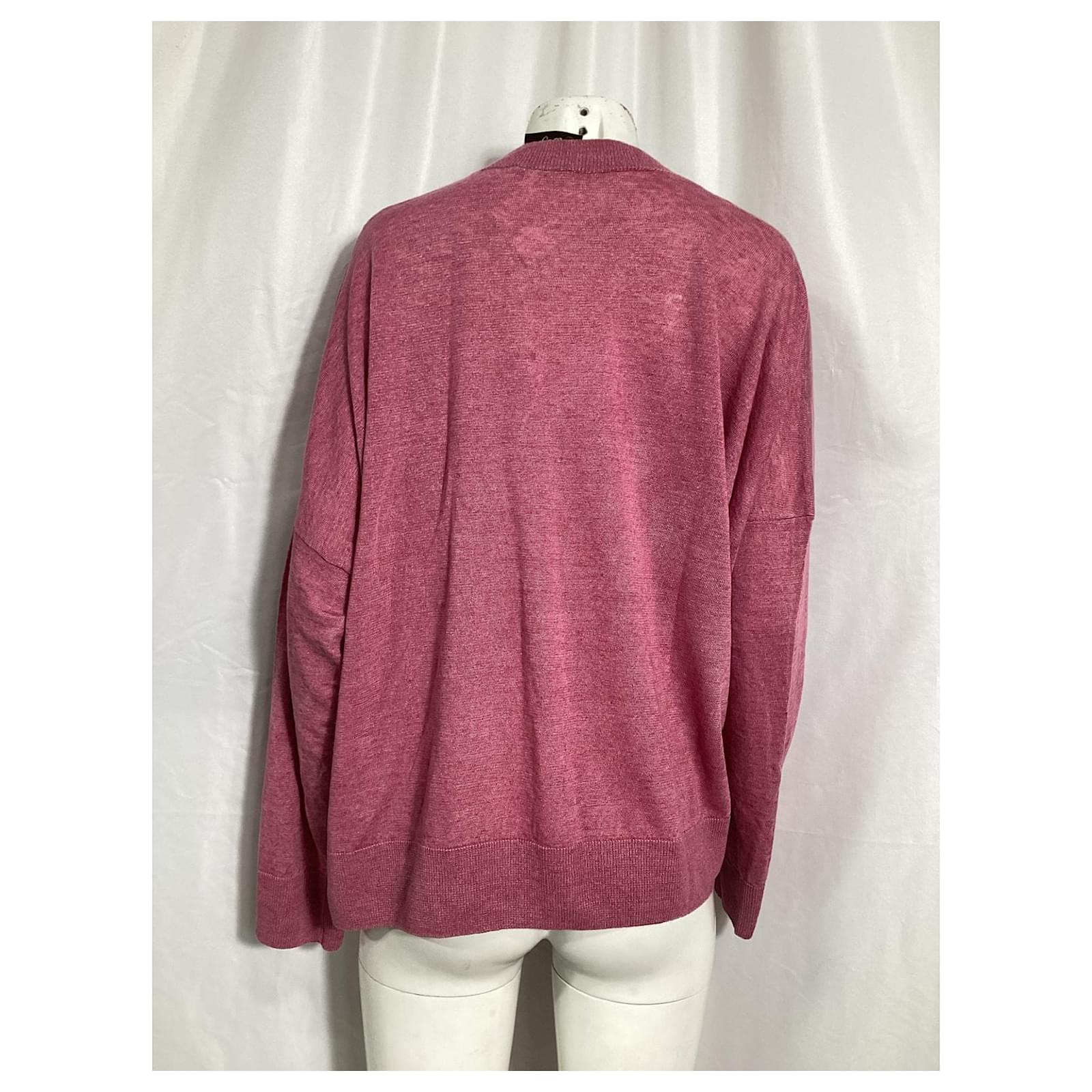 Loewe x Paula's Ibiza Printed Sweater in Pink Linen ref.2028352