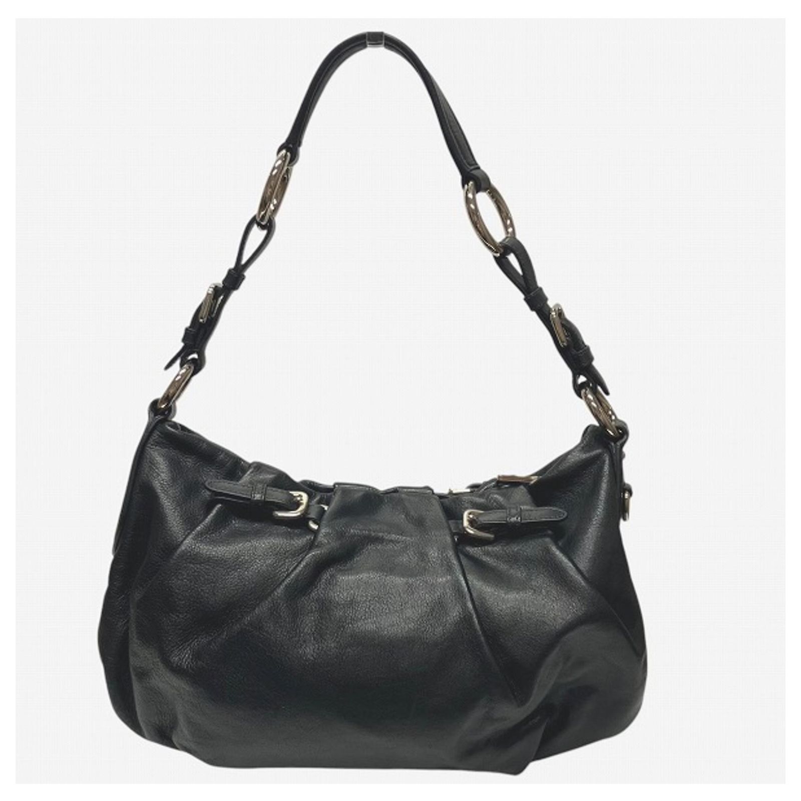 Prada BR3795 Black Leather Shoulder Bag ref.JC2029615 (Sold 