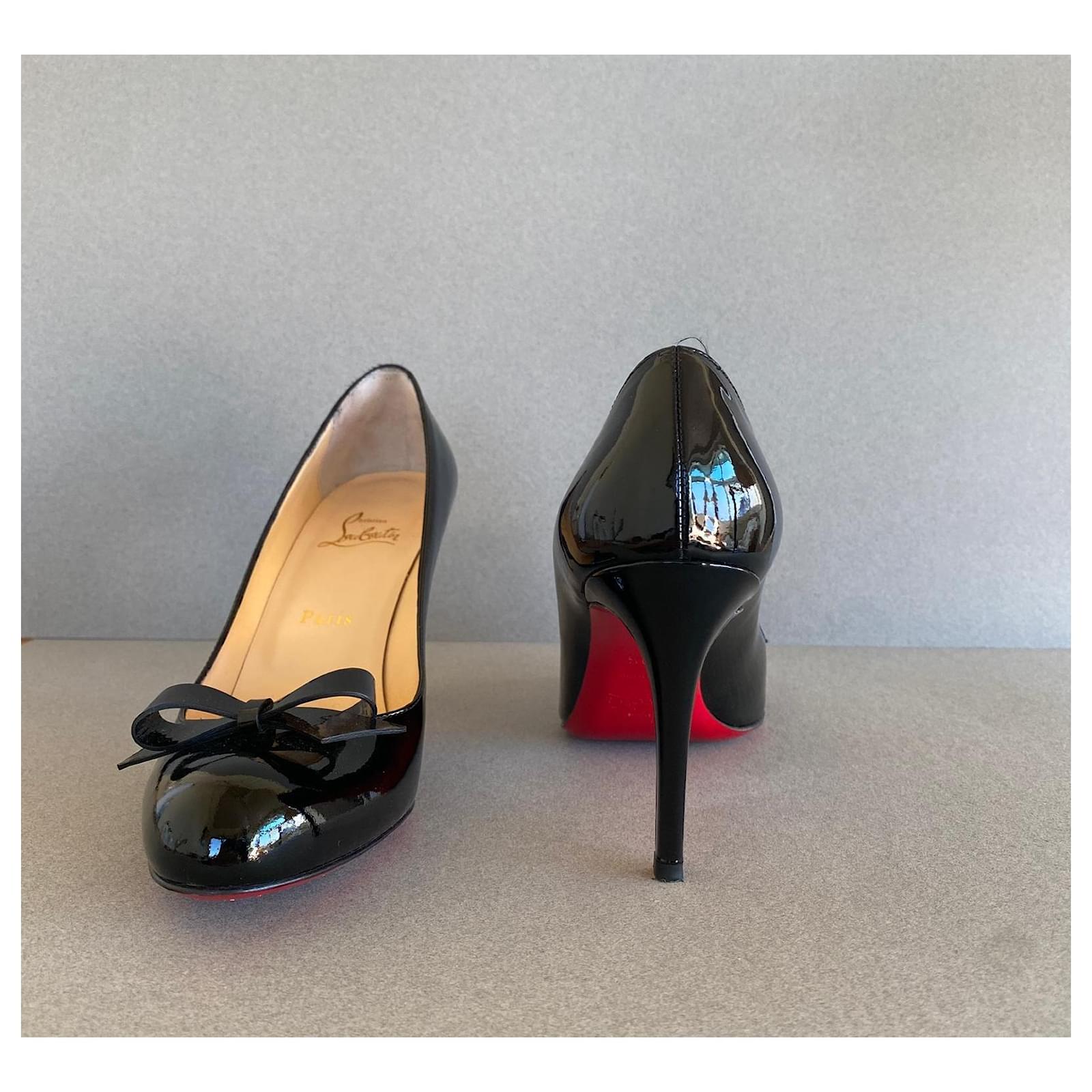 Christian Louboutin New Simple Pump 85 Heels Black Patent