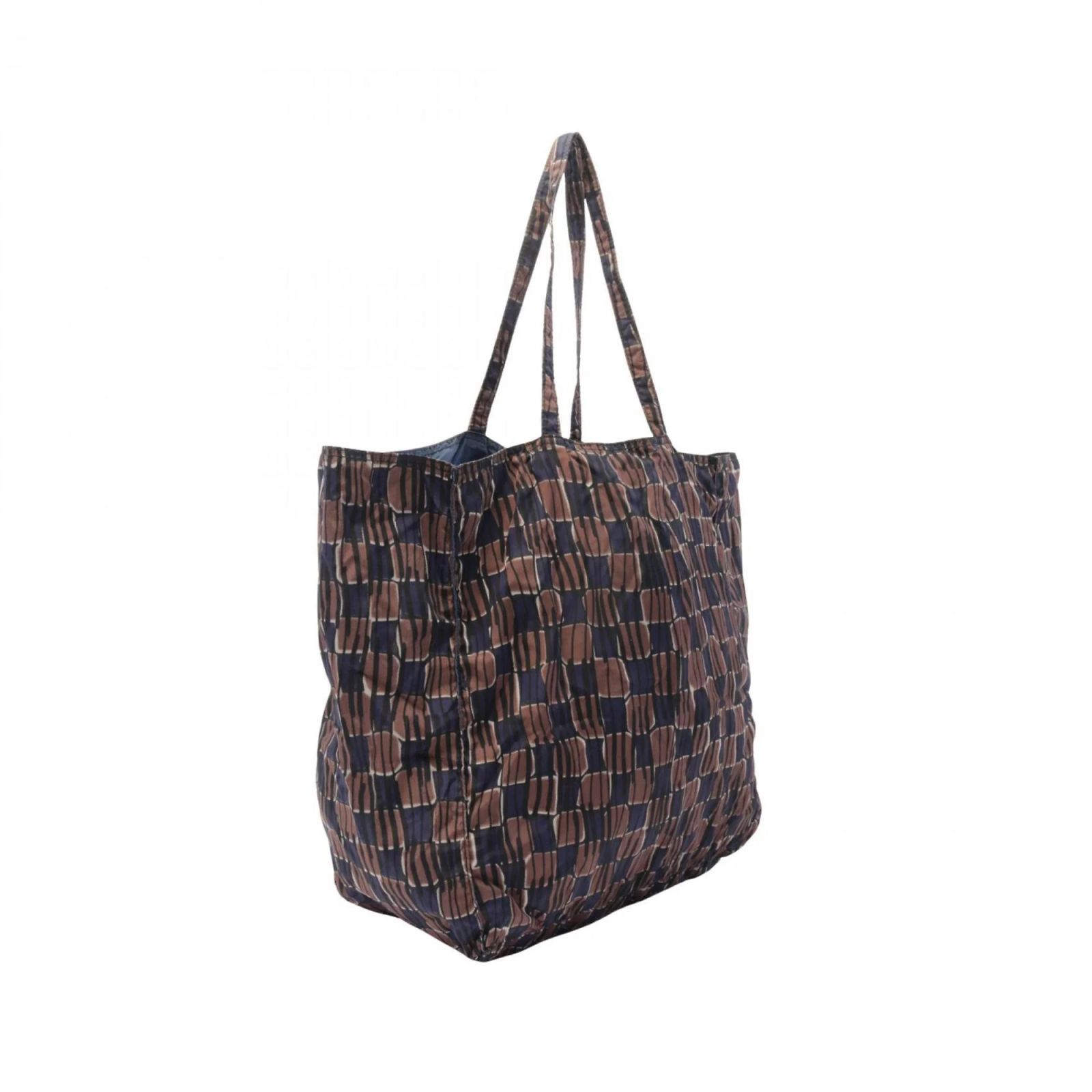 Prada BYO Tote Bag Brown Black Navy blue Nylon ref.JC2042586 (Sold 