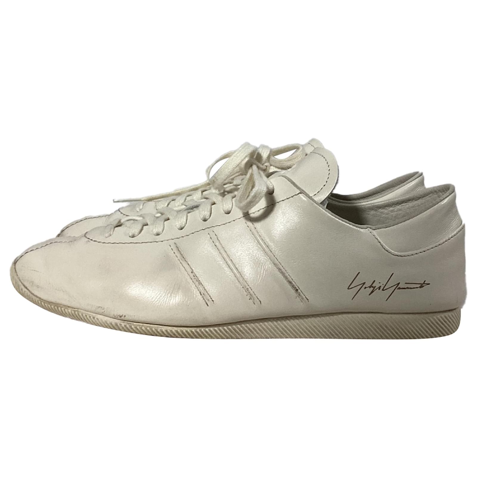 Y3 Adidas x Y-3 Japan Sneakers in White Leather Cream ref.JC2057461 (Sold)  - Joli Closet