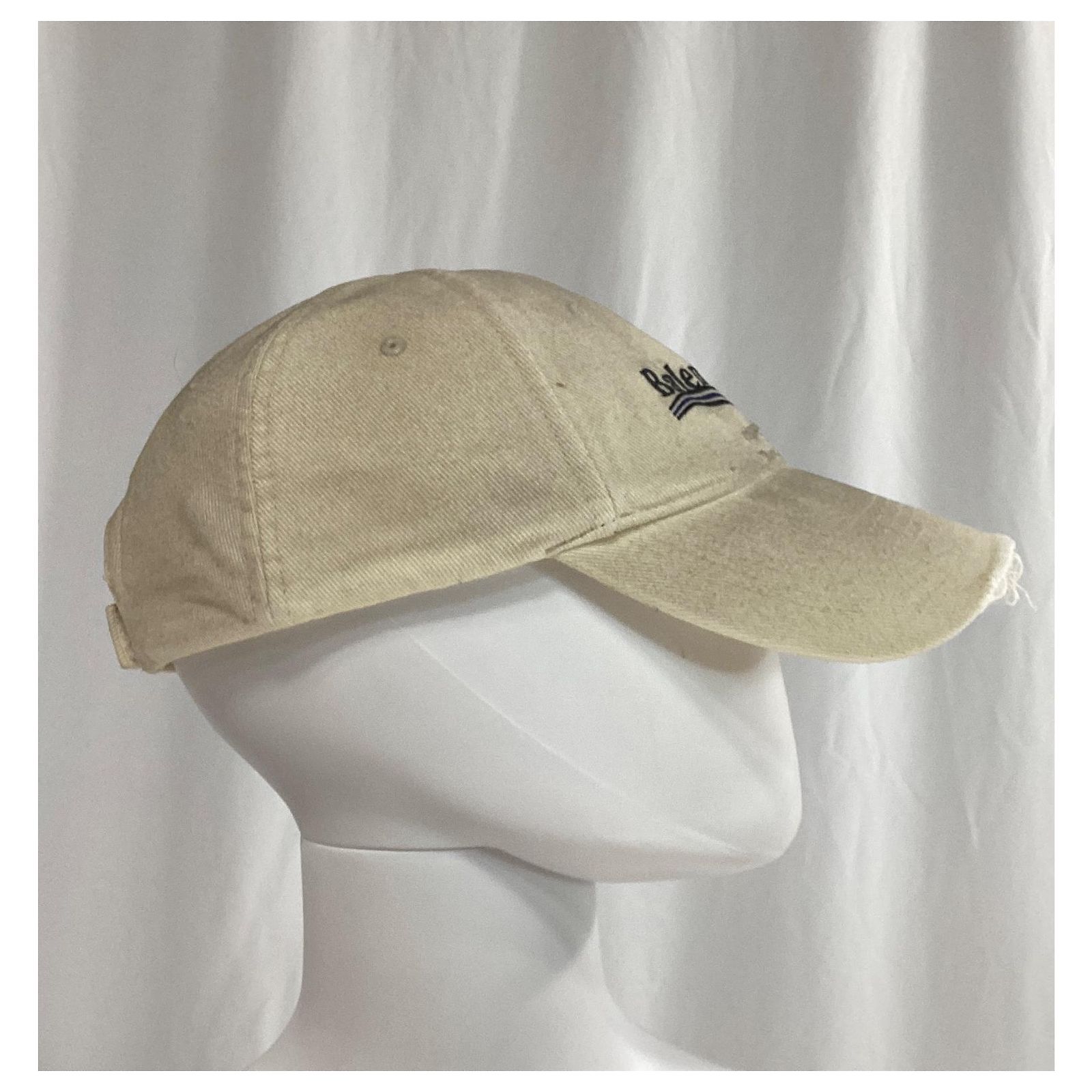 Everyday Balenciaga Logo-Embroidered Distressed Baseball Cap 