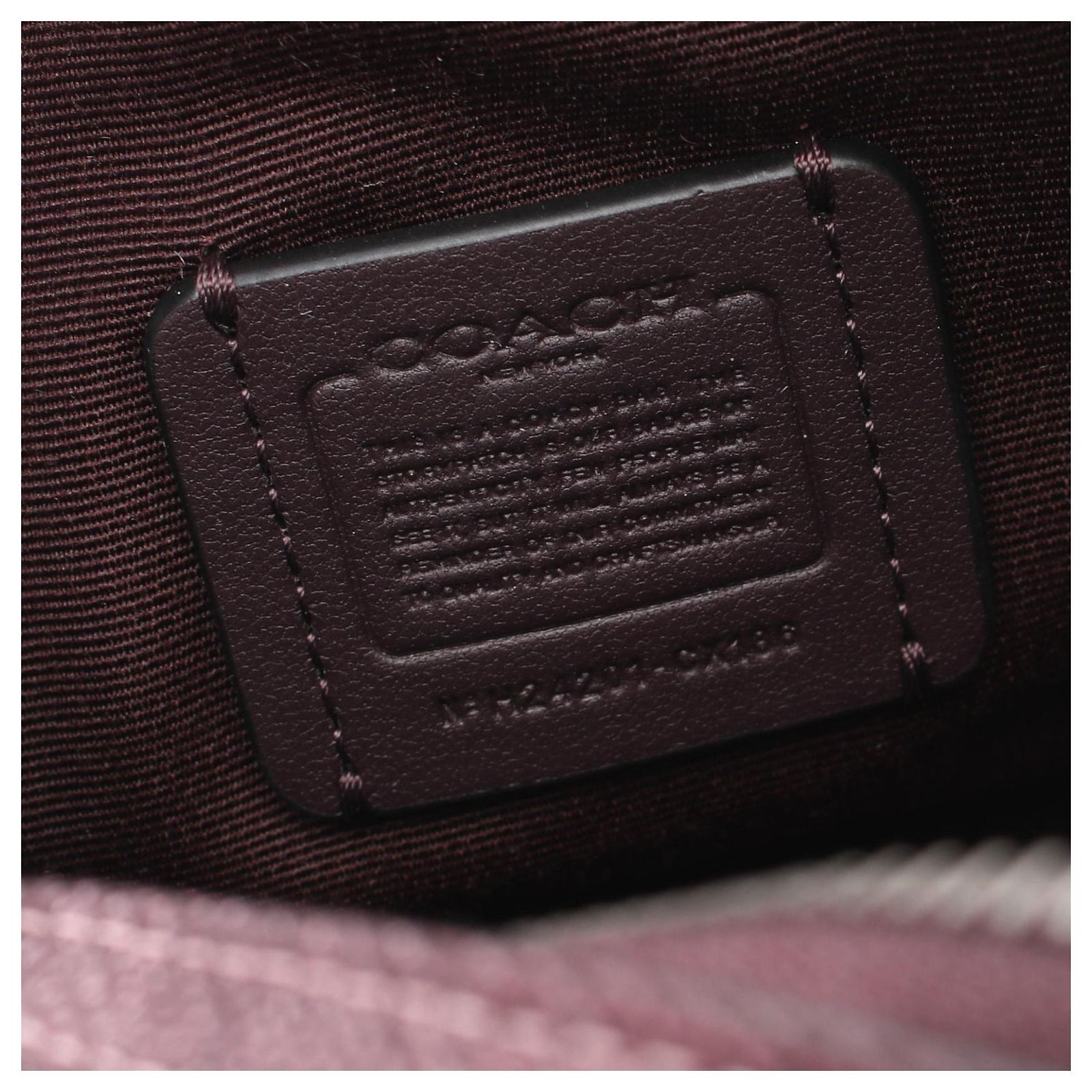 Coach Signature Mini Rowan Handbag PVC Leather Brown Cloth ref.2066511 ...