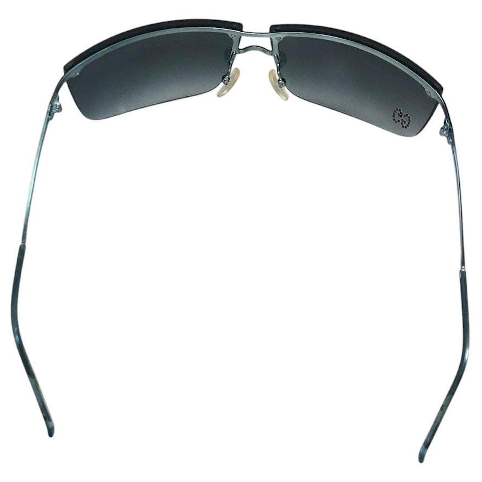 Gucci Dark Navy Blue Green Gradient Strass Rhinestone Logo Rimless Gucci Dark Navy Blue Green Gradient Strass Rhinestone Logo Rimless