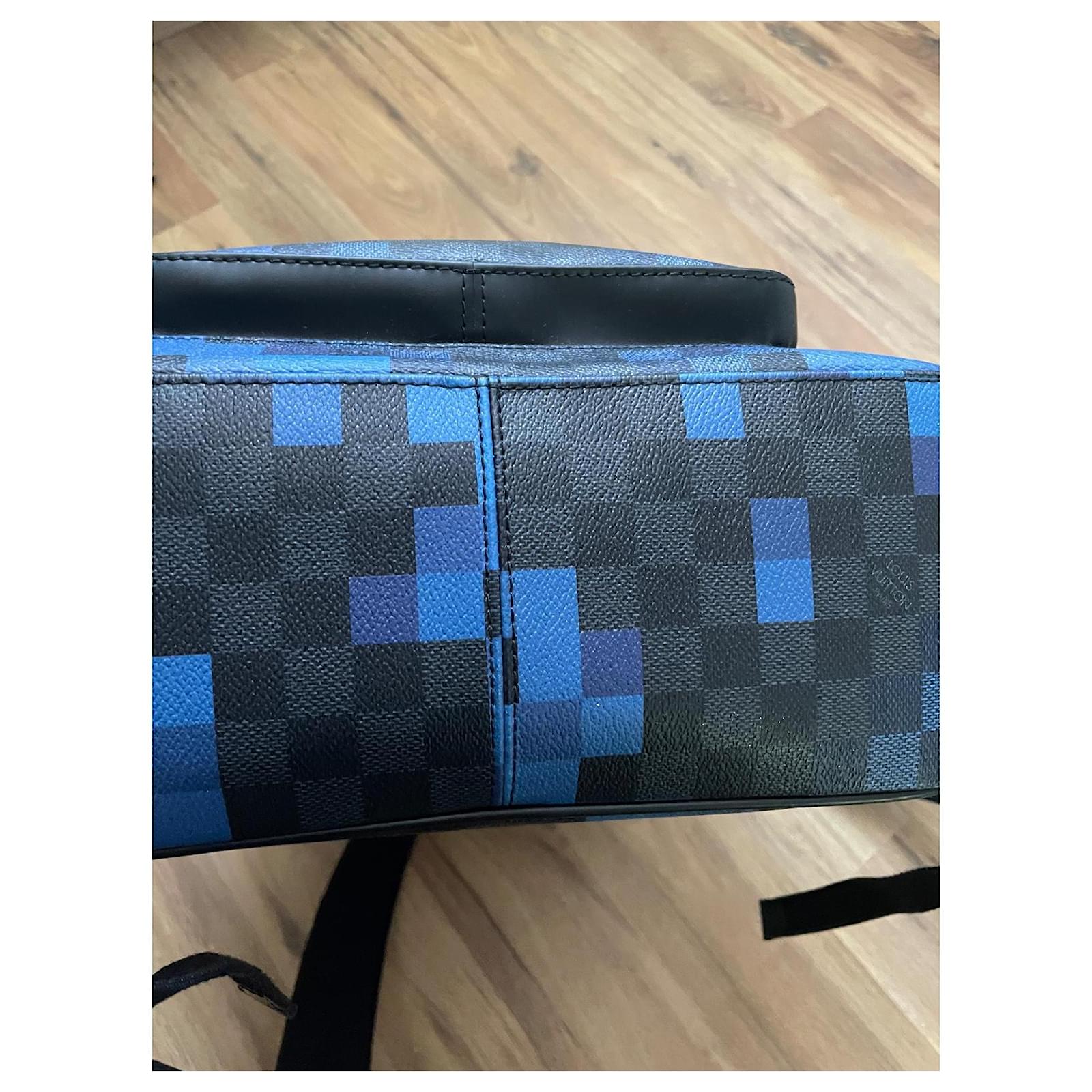 Louis Vuitton Josh Backpack Limited Edition ( Pixel ) blue Leather  ref.2067385