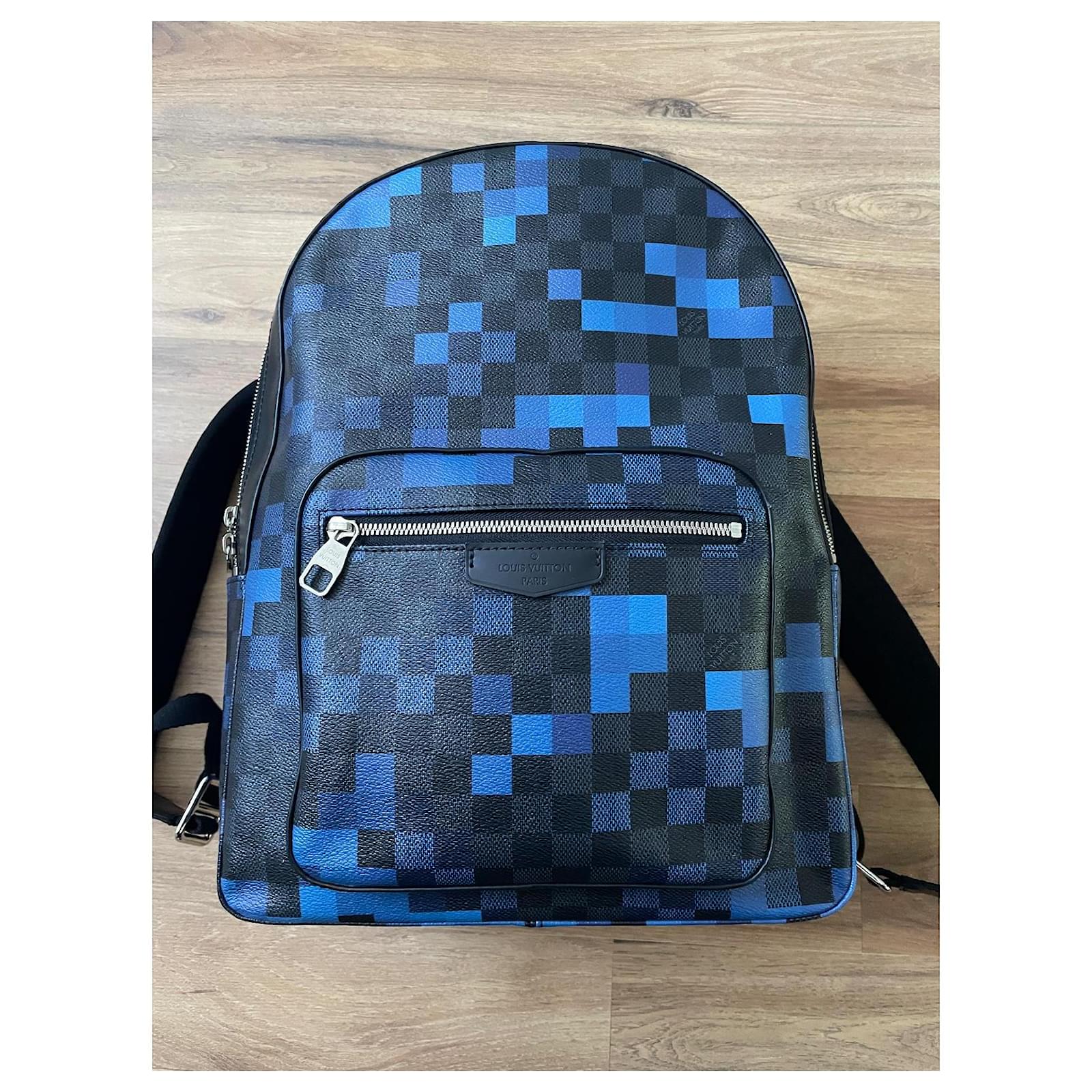 Louis Vuitton Josh Backpack Limited Edition ( Pixel ) blue Leather  ref.2067385