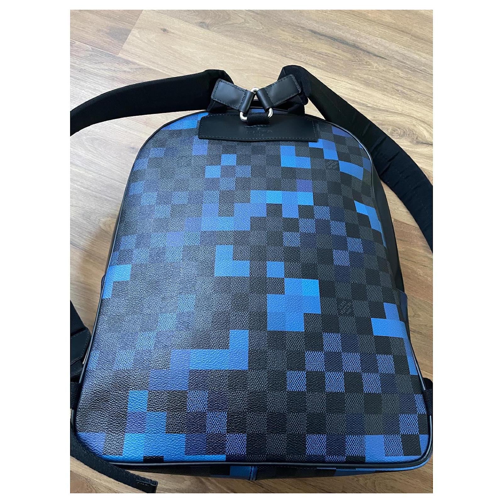 Louis Vuitton Josh Backpack Limited Edition ( Pixel ) blue Leather  ref.2067385