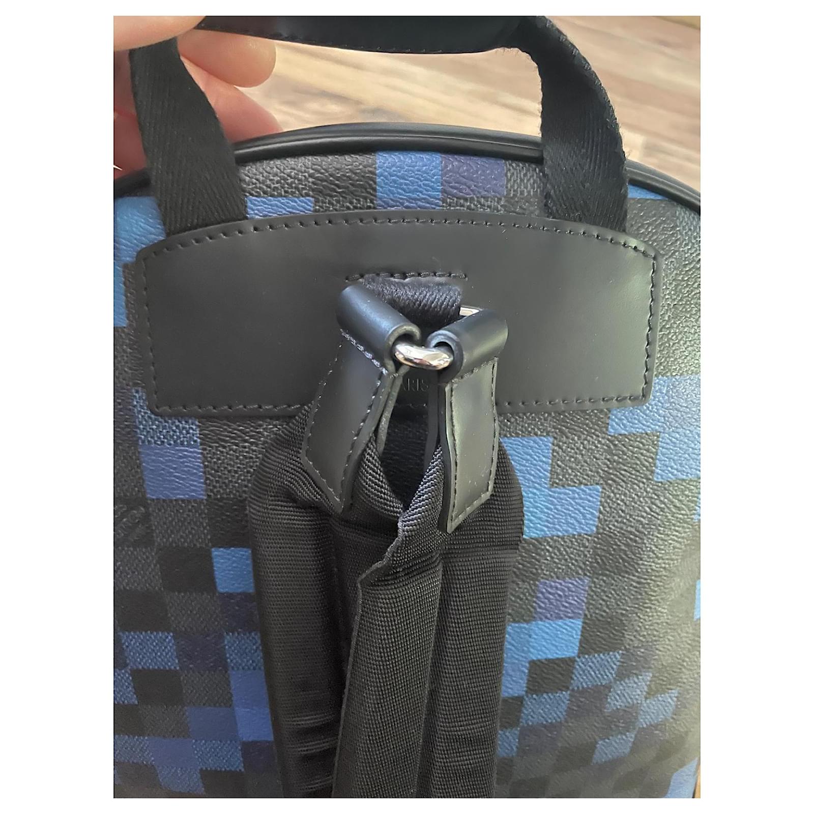 Louis Vuitton Josh Backpack Limited Edition ( Pixel ) blue Leather  ref.2067385
