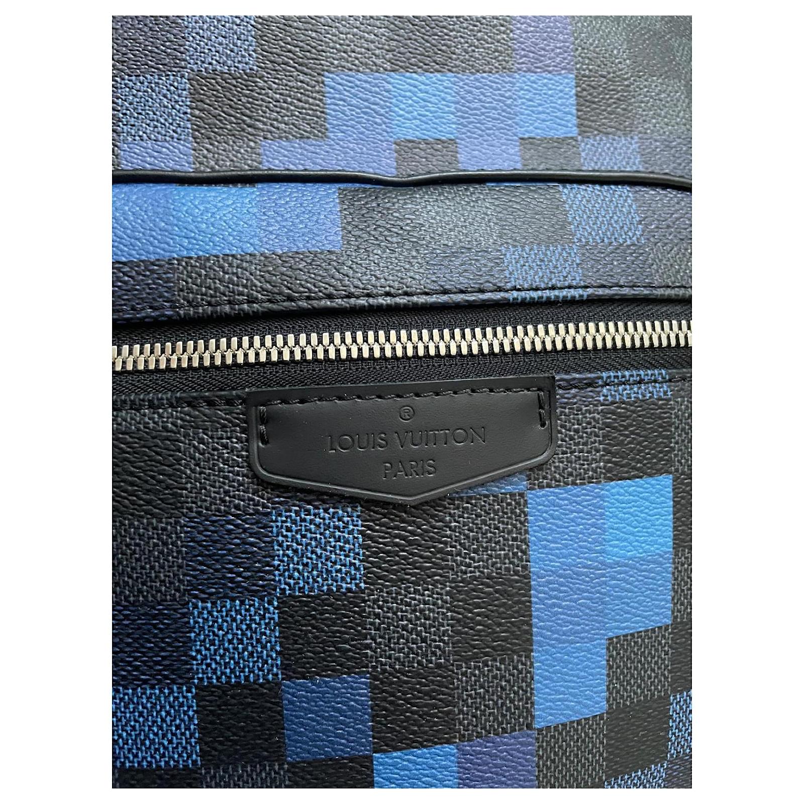 Louis Vuitton Josh Backpack Limited Edition ( Pixel ) blue Leather  ref.2067385