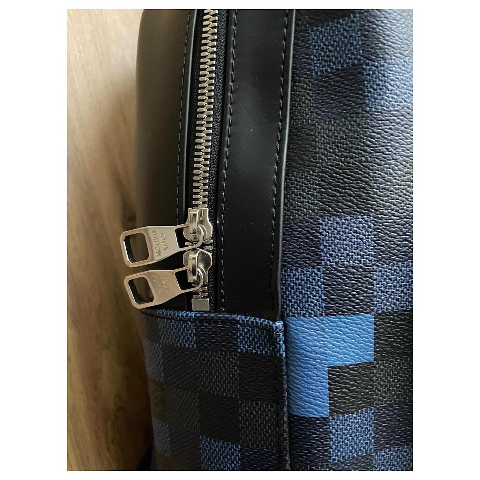 Louis Vuitton Josh Backpack Limited Edition ( Pixel ) blue Leather  ref.2067385