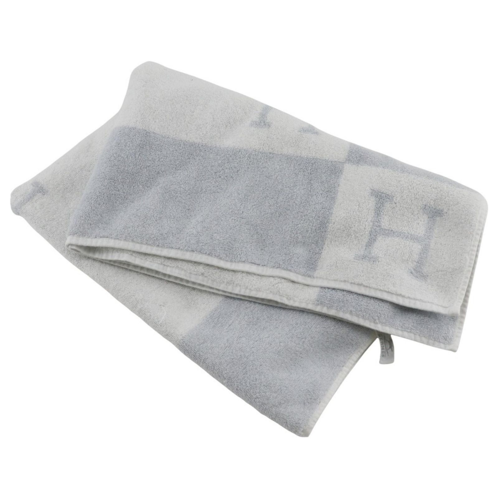 Hermès Serviette de bain en coton bleu clair Hermes ref.2068492
