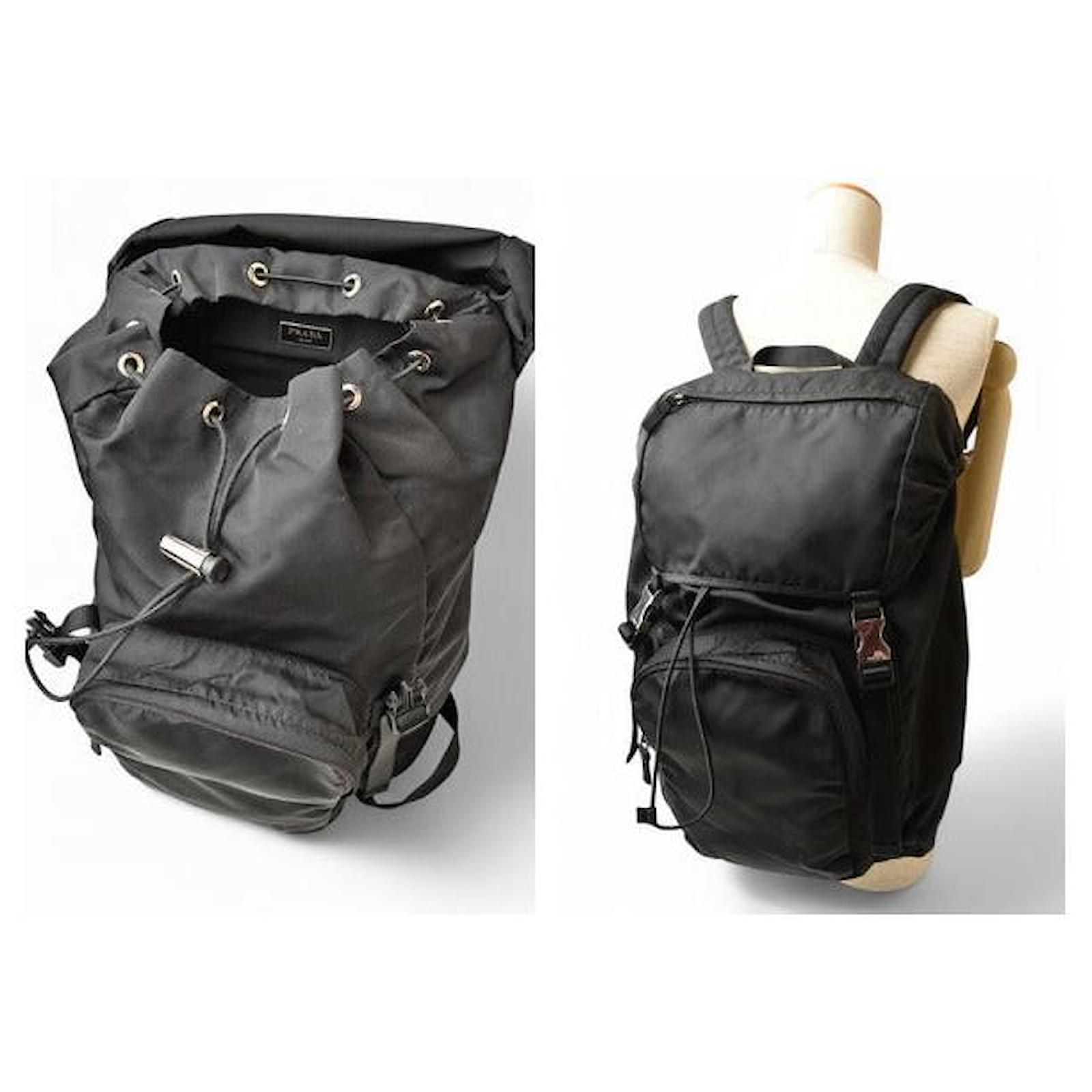 Prada Nylon Backpack Black V135 ref.2069131 - Joli Closet