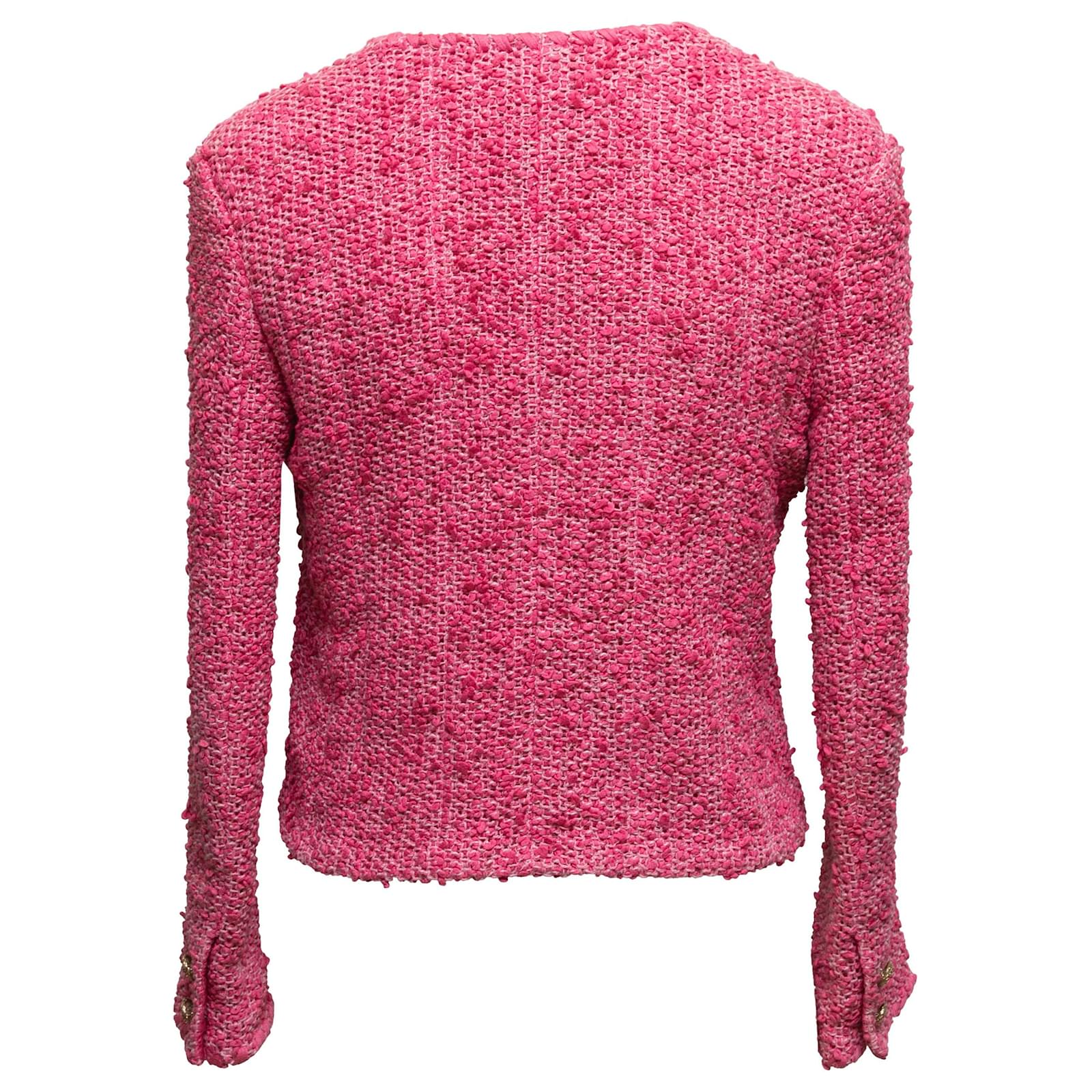 CHANEL Jackets T.FR 38 Tweed Pink ref.2076567 - Joli Closet