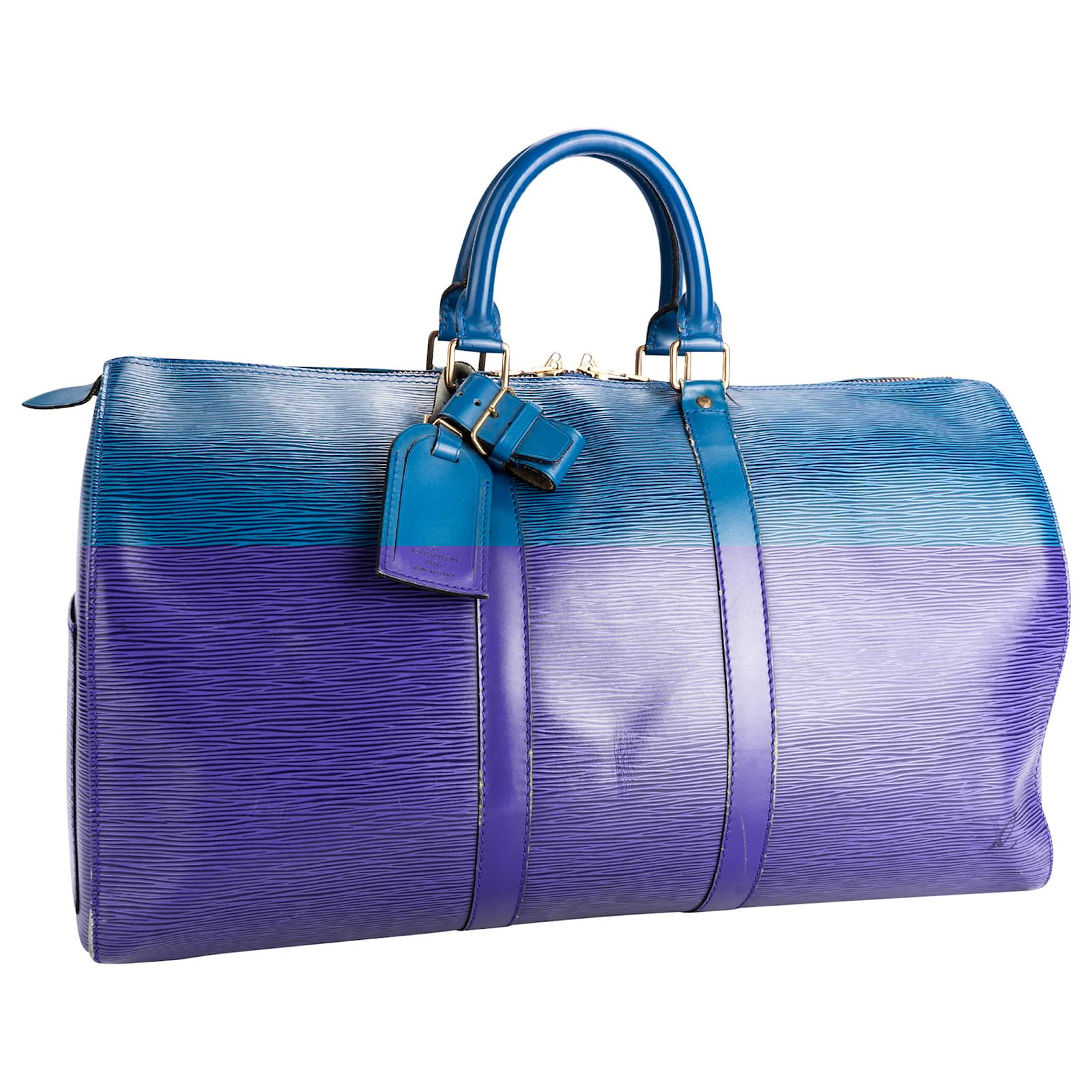 LOUIS VUITTON Travel bags T.  Cloth Blue  ref.2079331