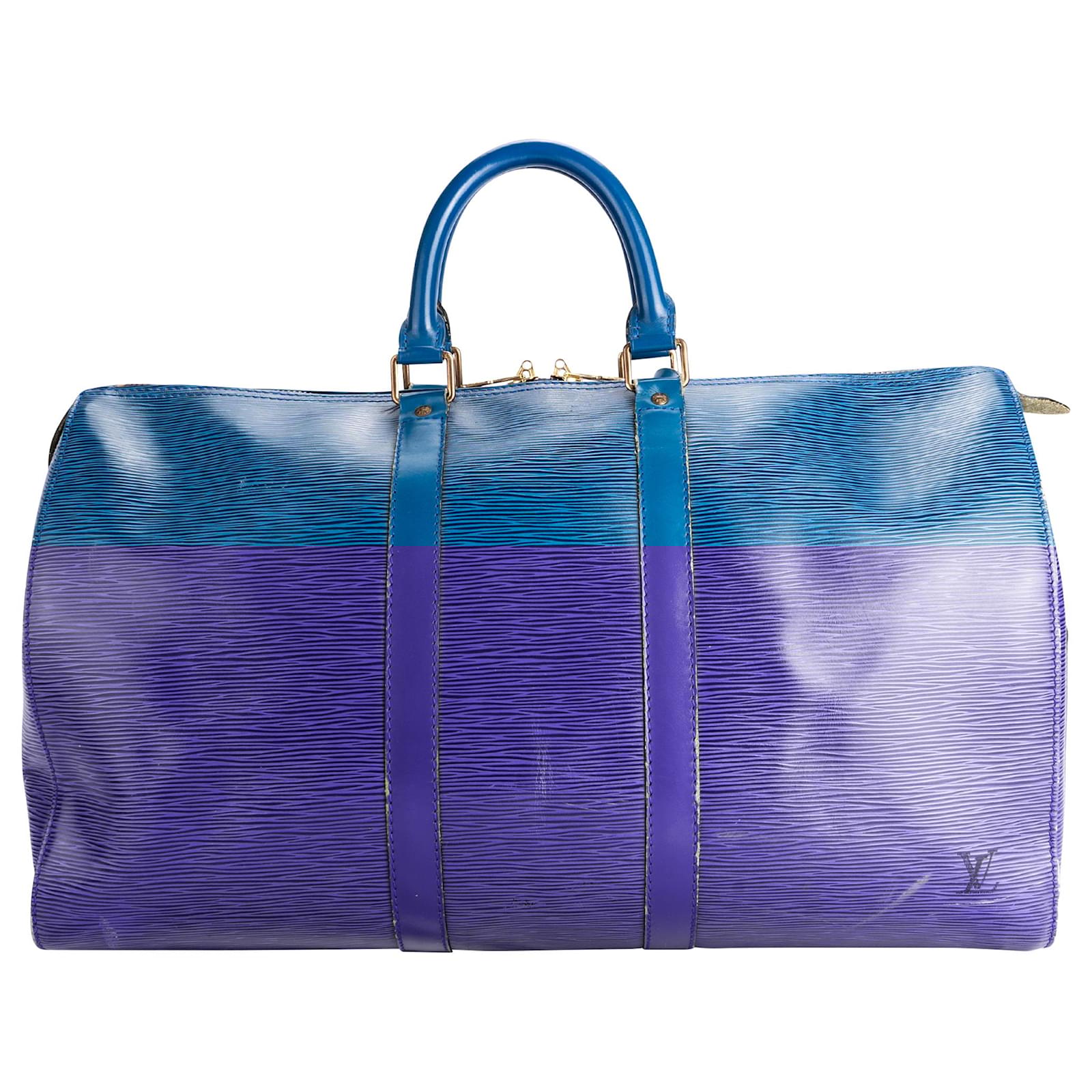 LOUIS VUITTON Travel bags T.  Cloth Blue  ref.2079331