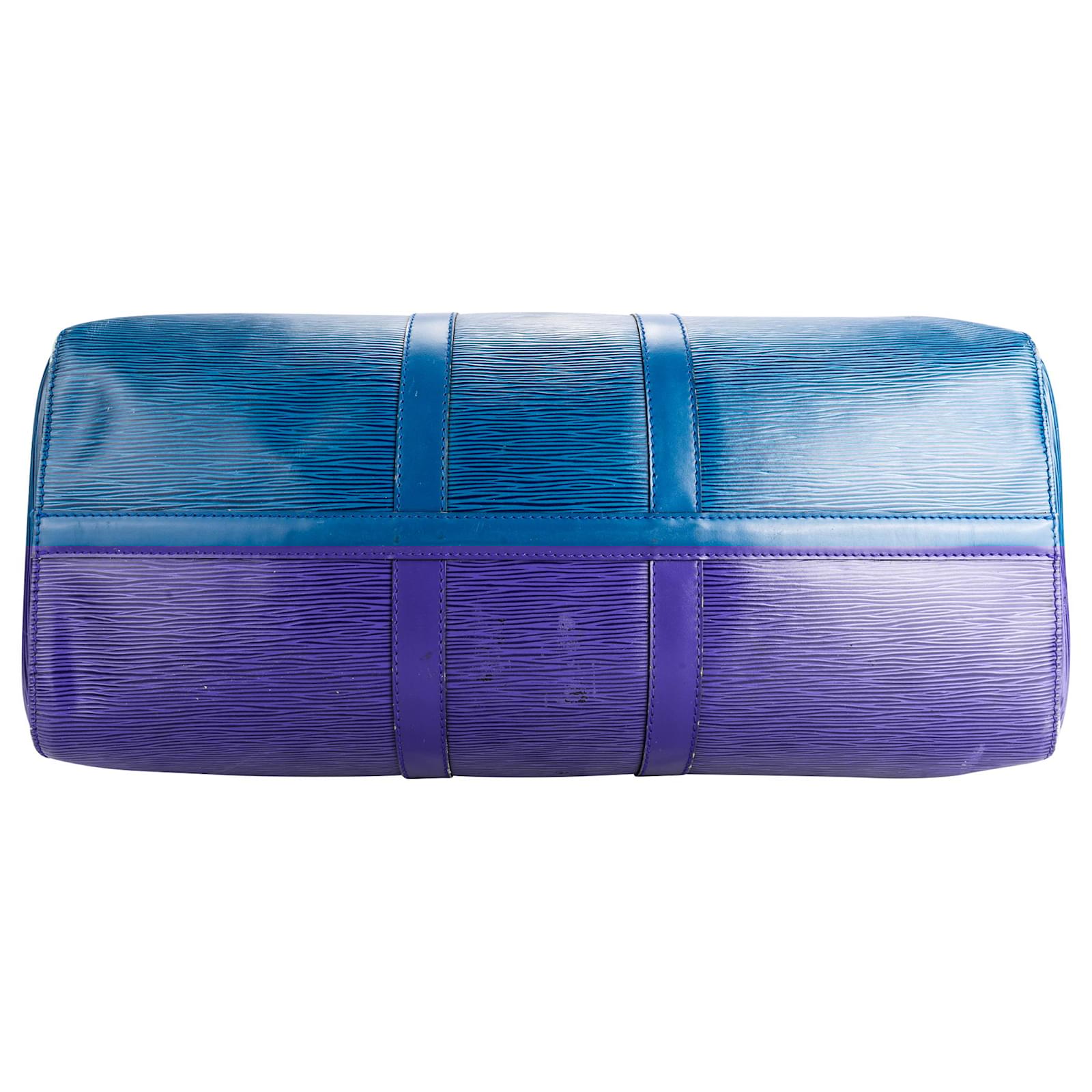LOUIS VUITTON Travel bags T.  Cloth Blue  ref.2079331
