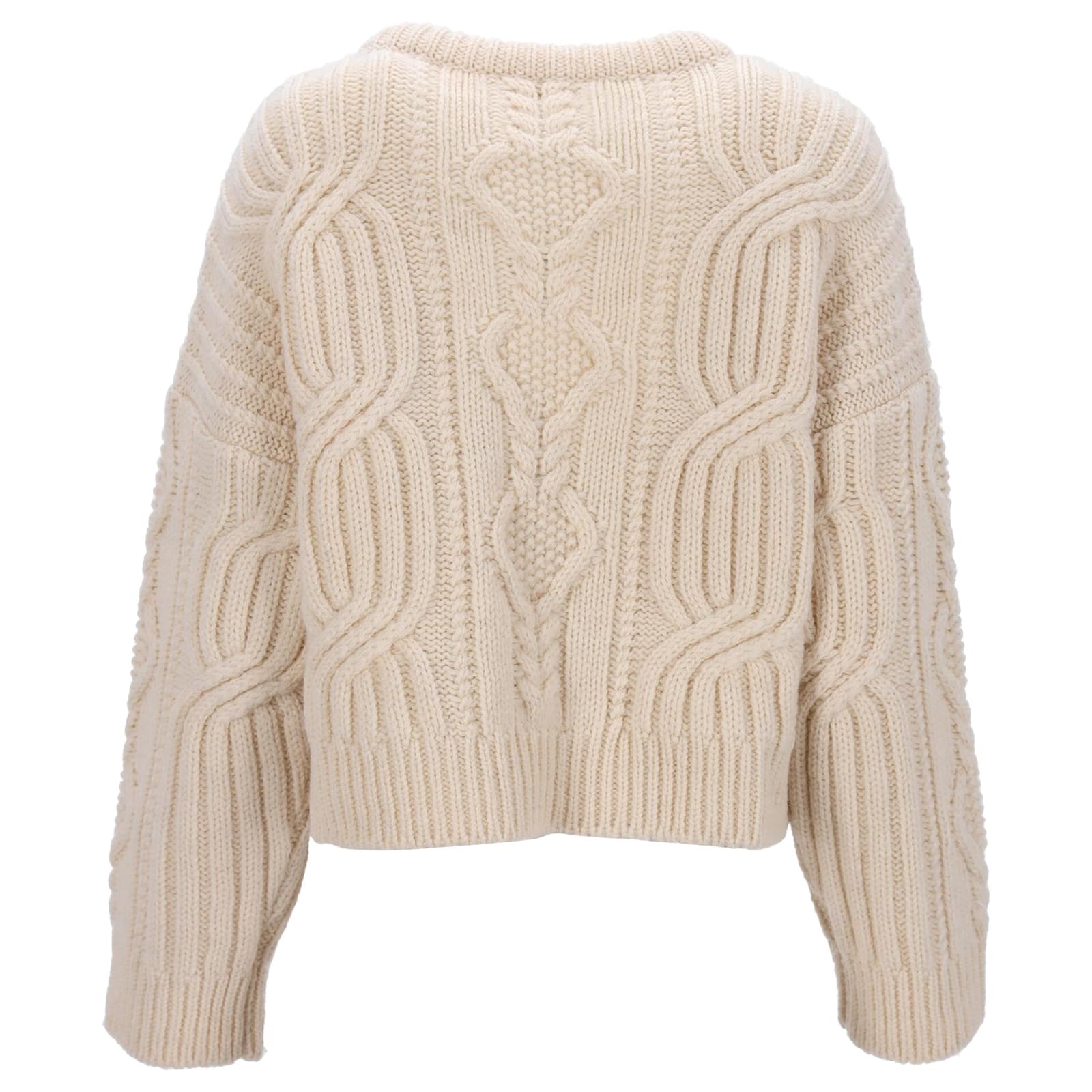 Pull Céline Col Rond 100% Cachemire - Femme Taille XS - Beige - Parfait état