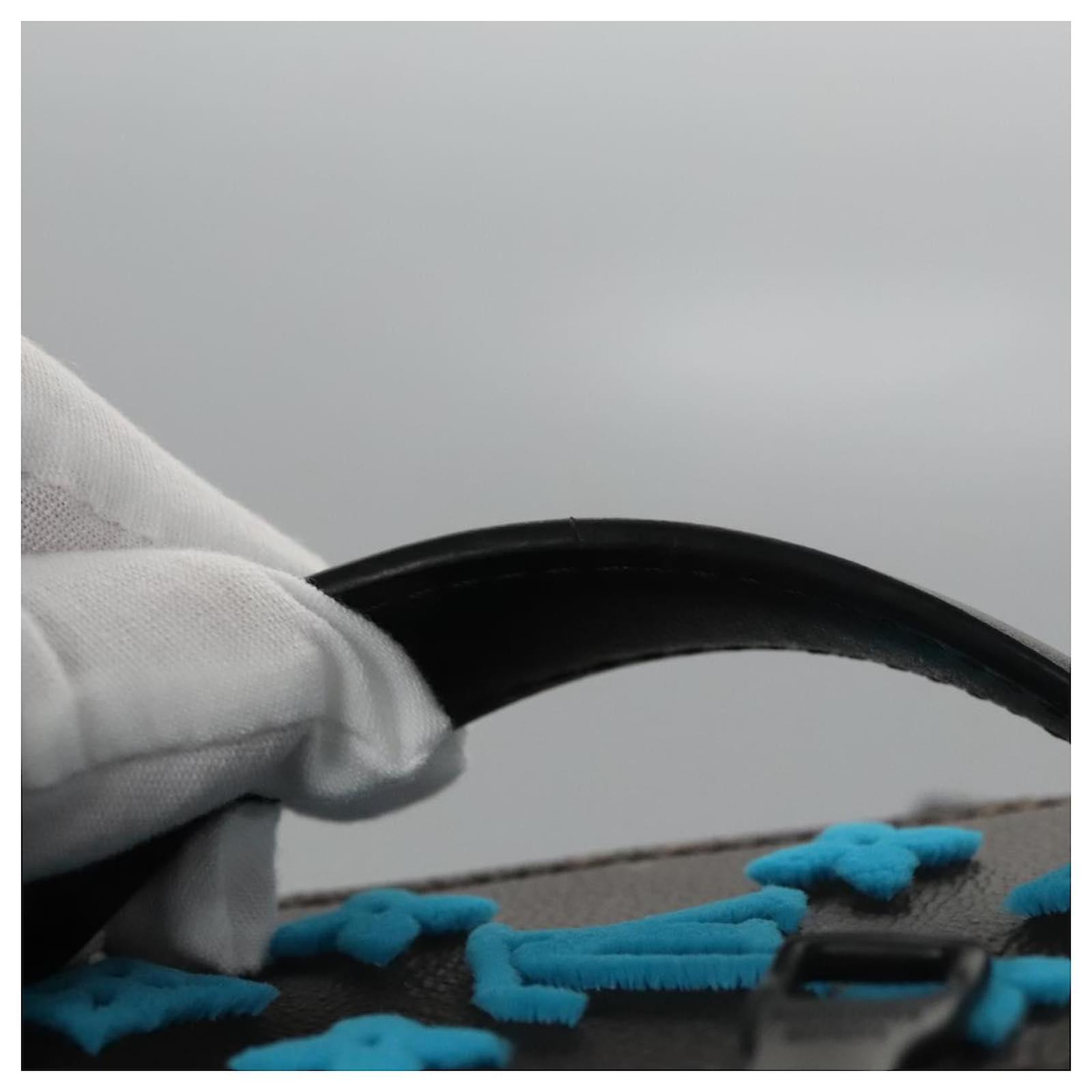 LOUIS VUITTON Monogram Tuftage Soft Trunk Backpack PM Blue M45077 Auth PP272SA Cloth  ref.2084669