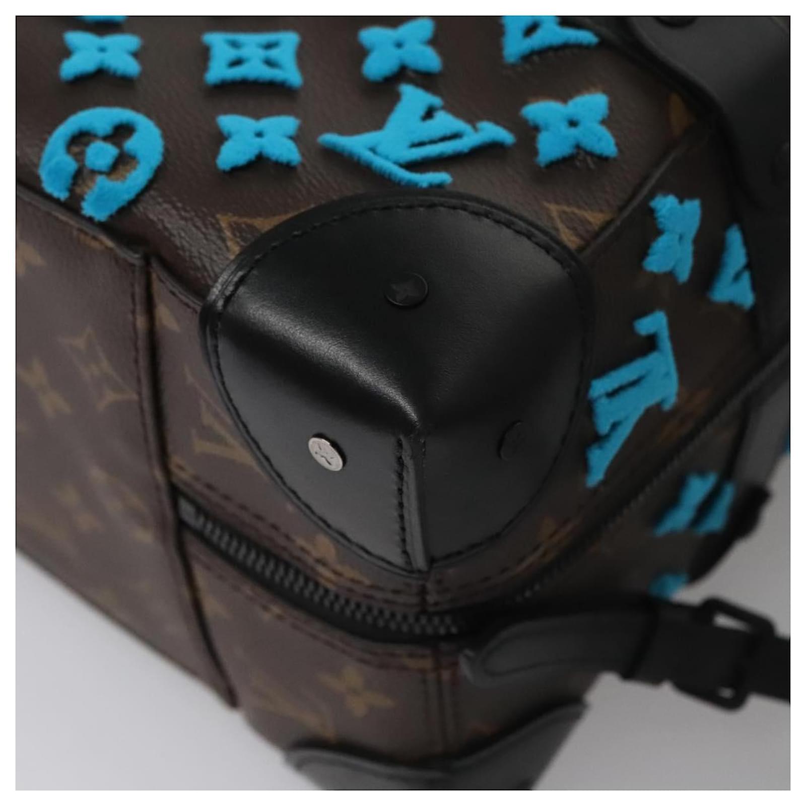 LOUIS VUITTON Monogram Tuftage Soft Trunk Backpack PM Blue M45077 Auth PP272SA Cloth  ref.2084669