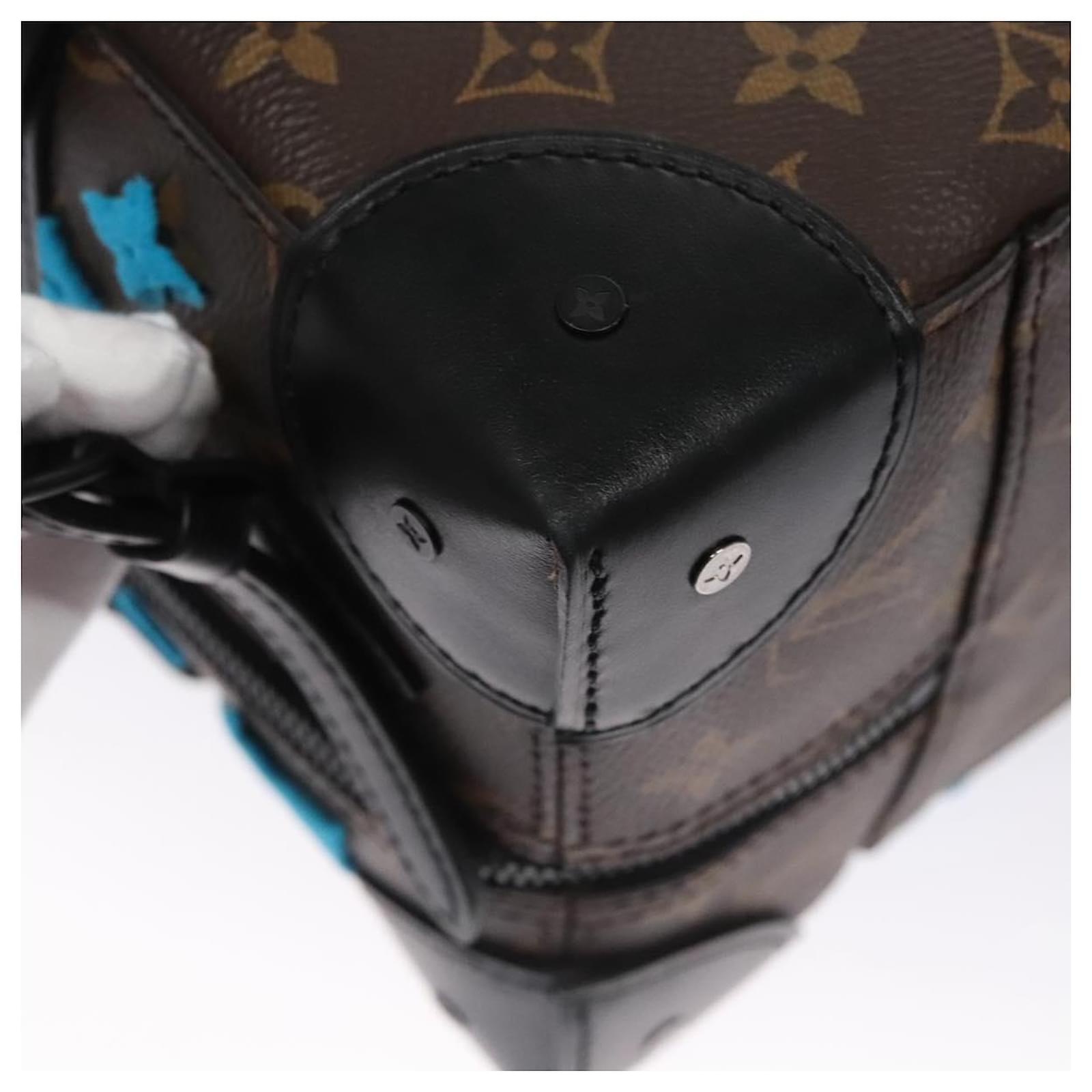 LOUIS VUITTON Monogram Tuftage Soft Trunk Backpack PM Blue M45077 Auth PP272SA Cloth  ref.2084669