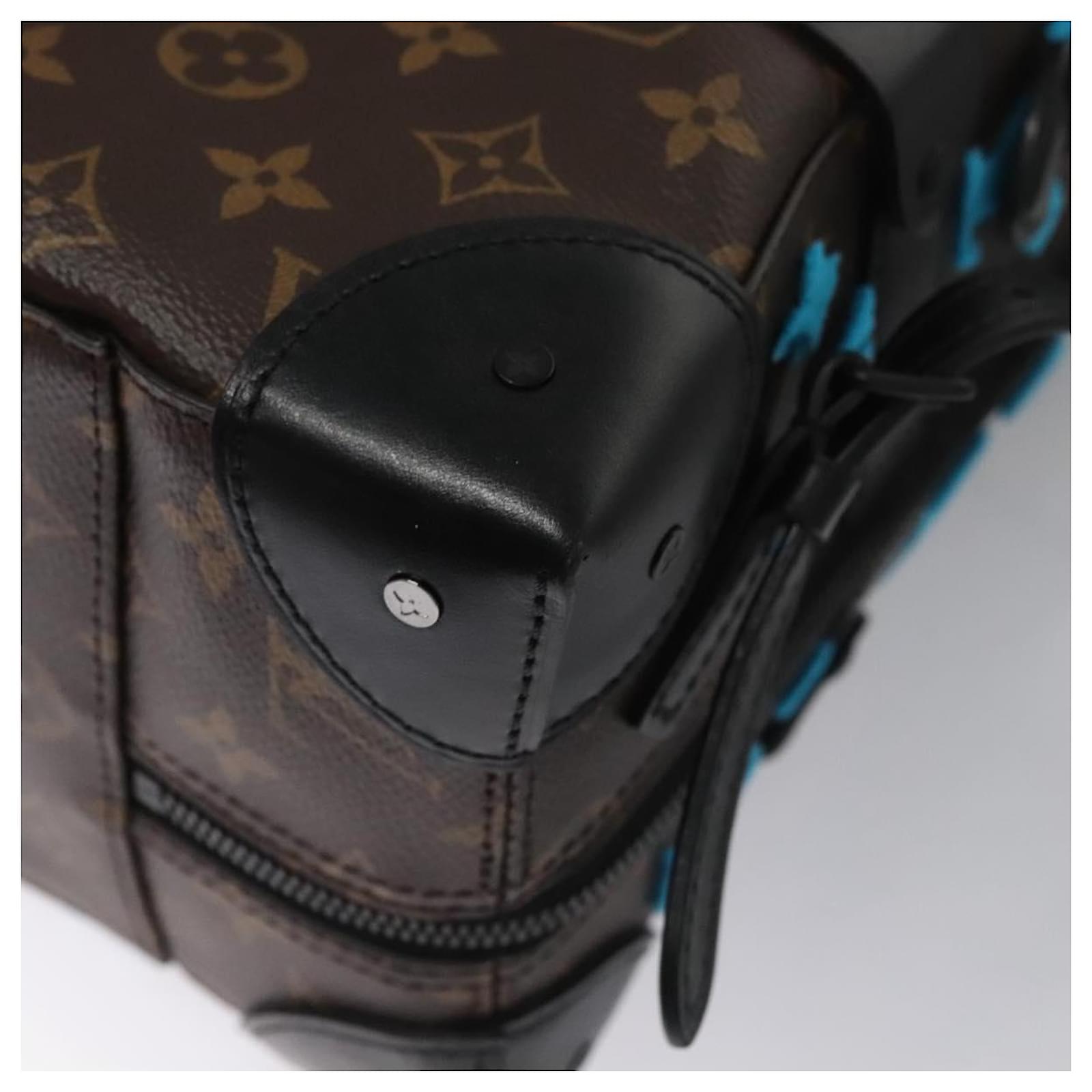 LOUIS VUITTON Monogram Tuftage Soft Trunk Backpack PM Blue M45077 Auth PP272SA Cloth  ref.2084669