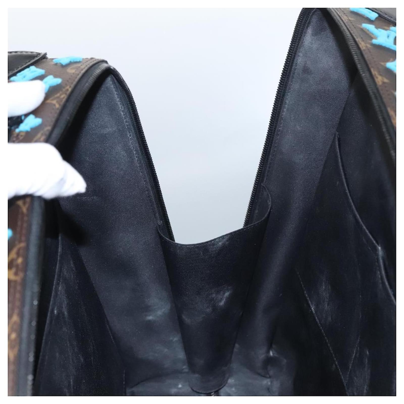 LOUIS VUITTON Monogram Tuftage Soft Trunk Backpack PM Blue M45077 Auth PP272SA Cloth  ref.2084669