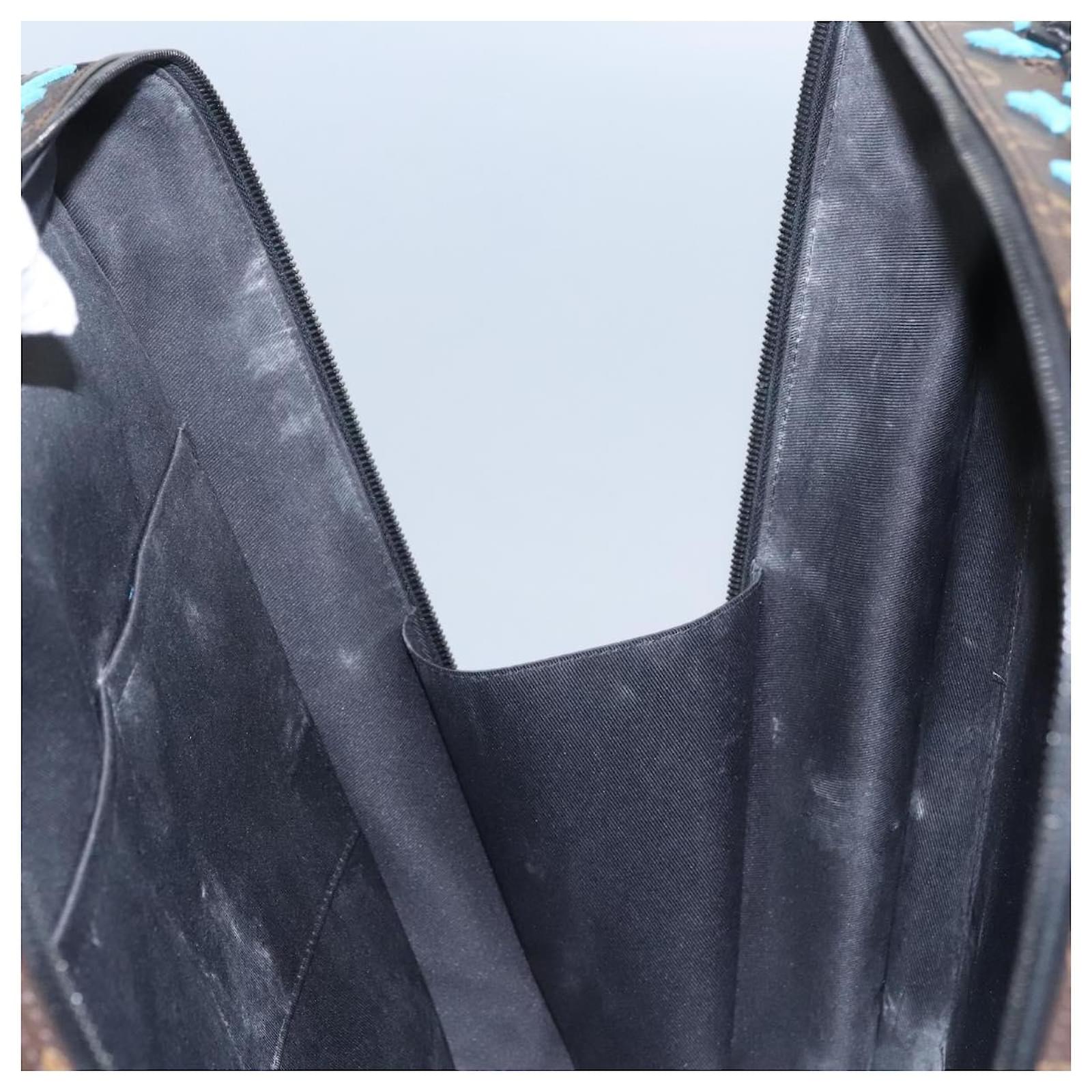 LOUIS VUITTON Monogram Tuftage Soft Trunk Backpack PM Blue M45077 Auth PP272SA Cloth  ref.2084669