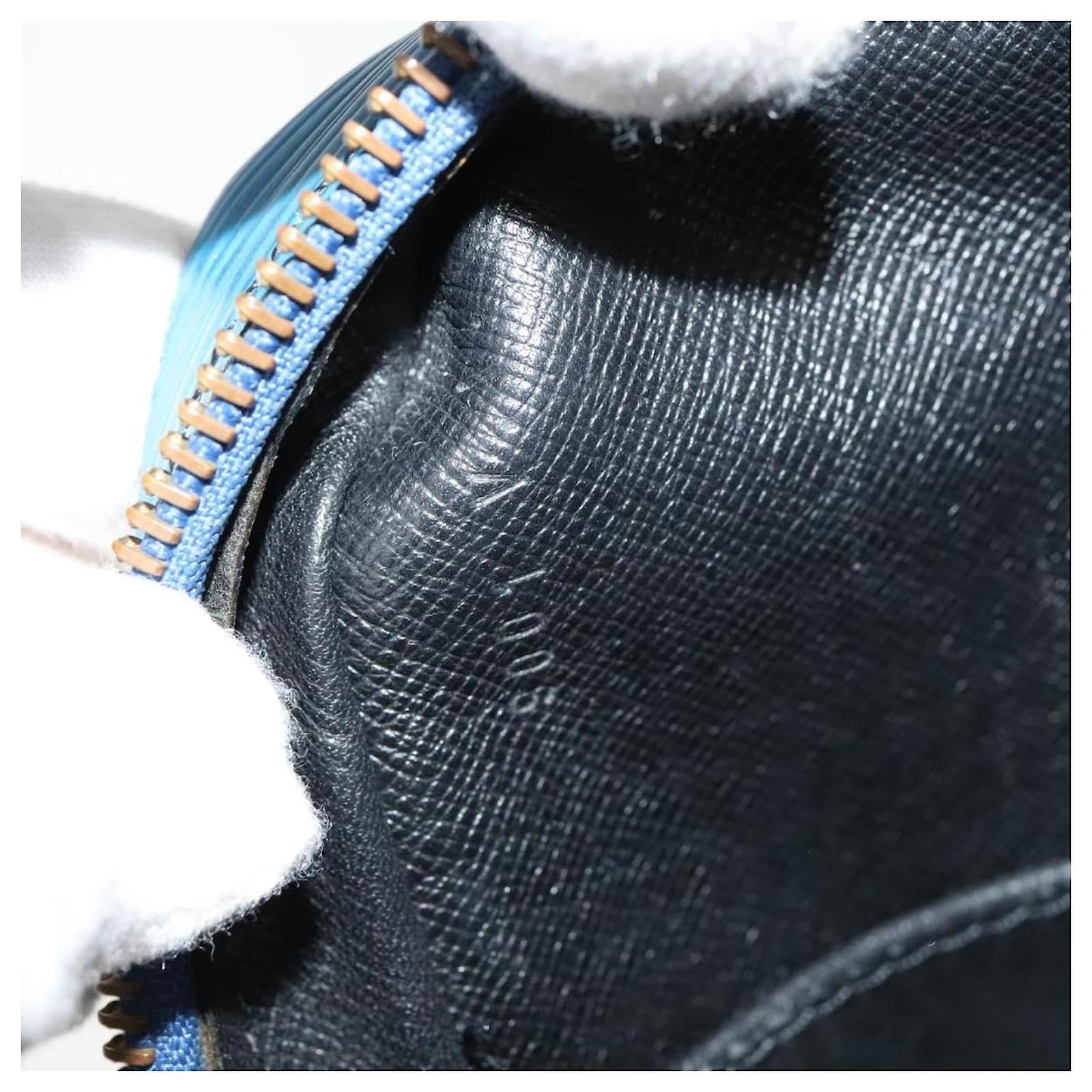 LOUIS VUITTON Epi Porte Documents Voyage Business Bag Blue M54475 Auth KD067 Leather  ref.2097187