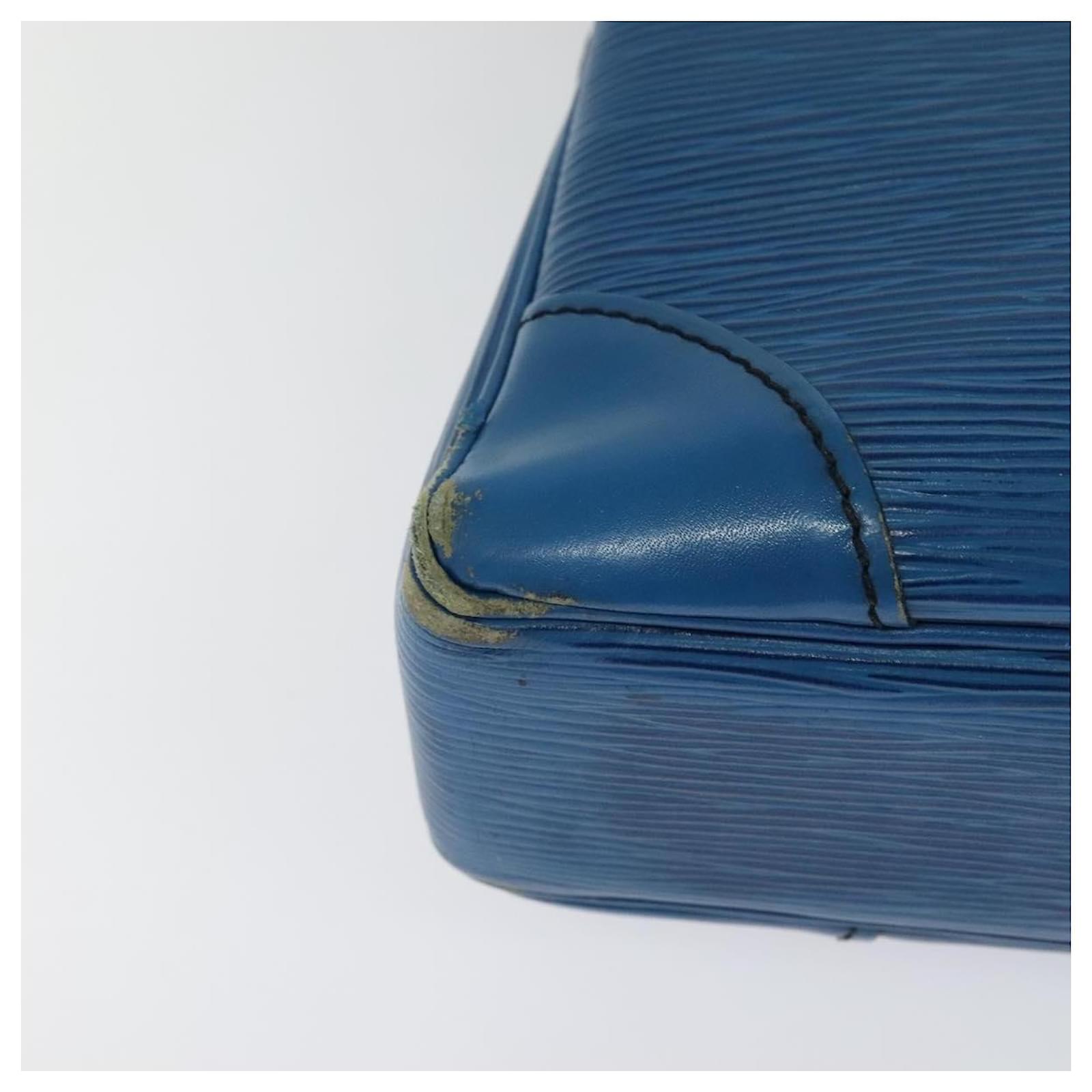 LOUIS VUITTON Epi Porte Documents Voyage Business Bag Blue M54475 Auth KD067 Leather  ref.2097187