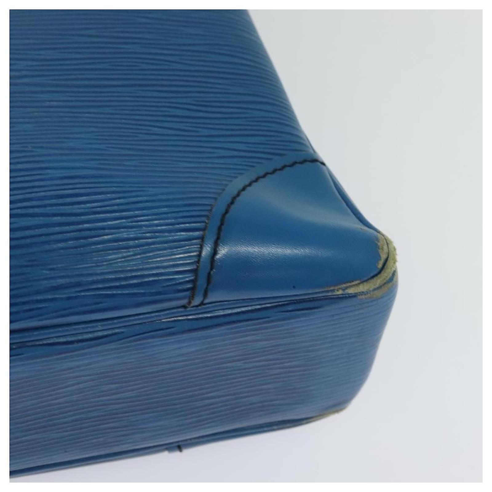 LOUIS VUITTON Epi Porte Documents Voyage Business Bag Blue M54475 Auth KD067 Leather  ref.2097187