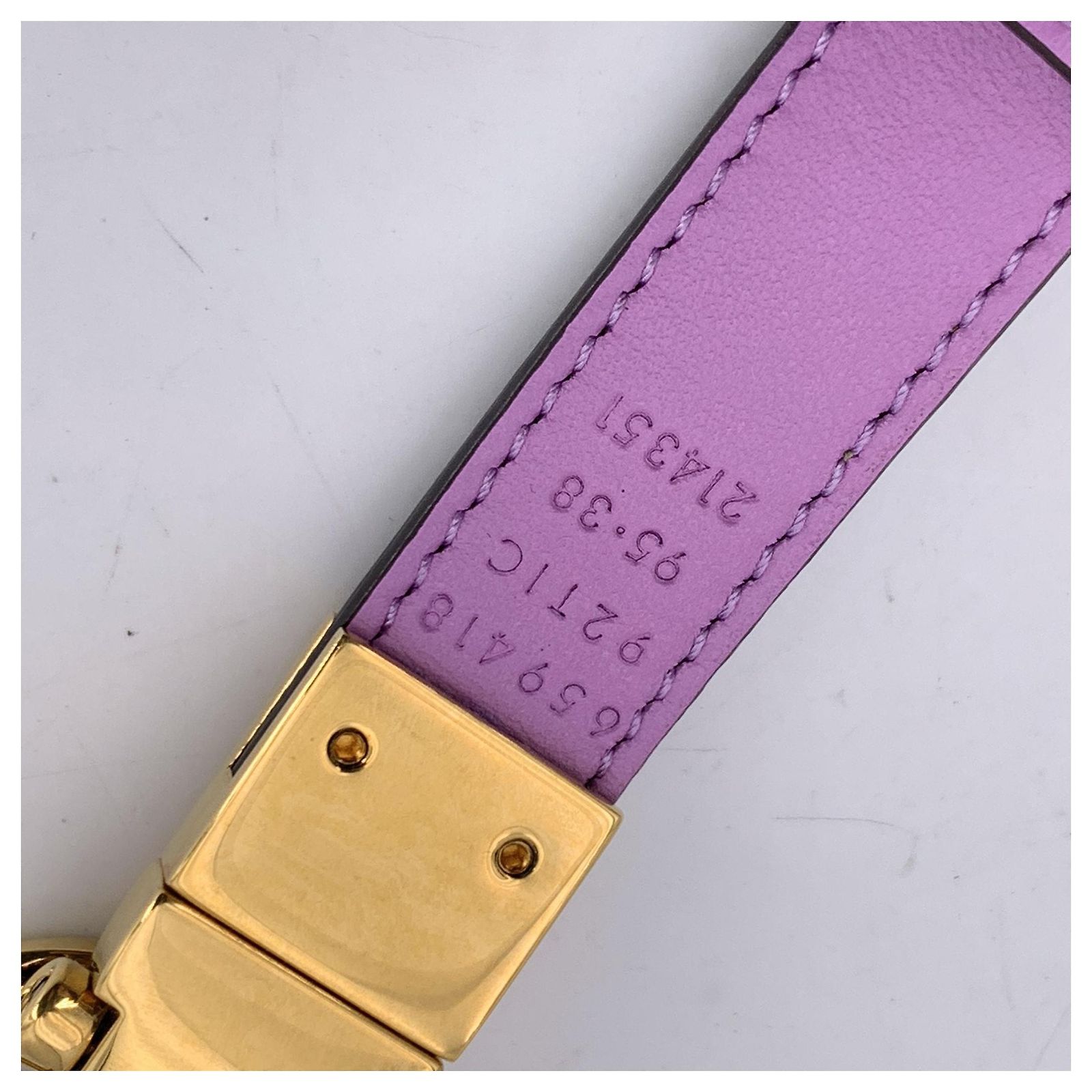 Gucci Monogram Lilac Reversible Belt Marmont GG Buckle 95/38  display picture 2