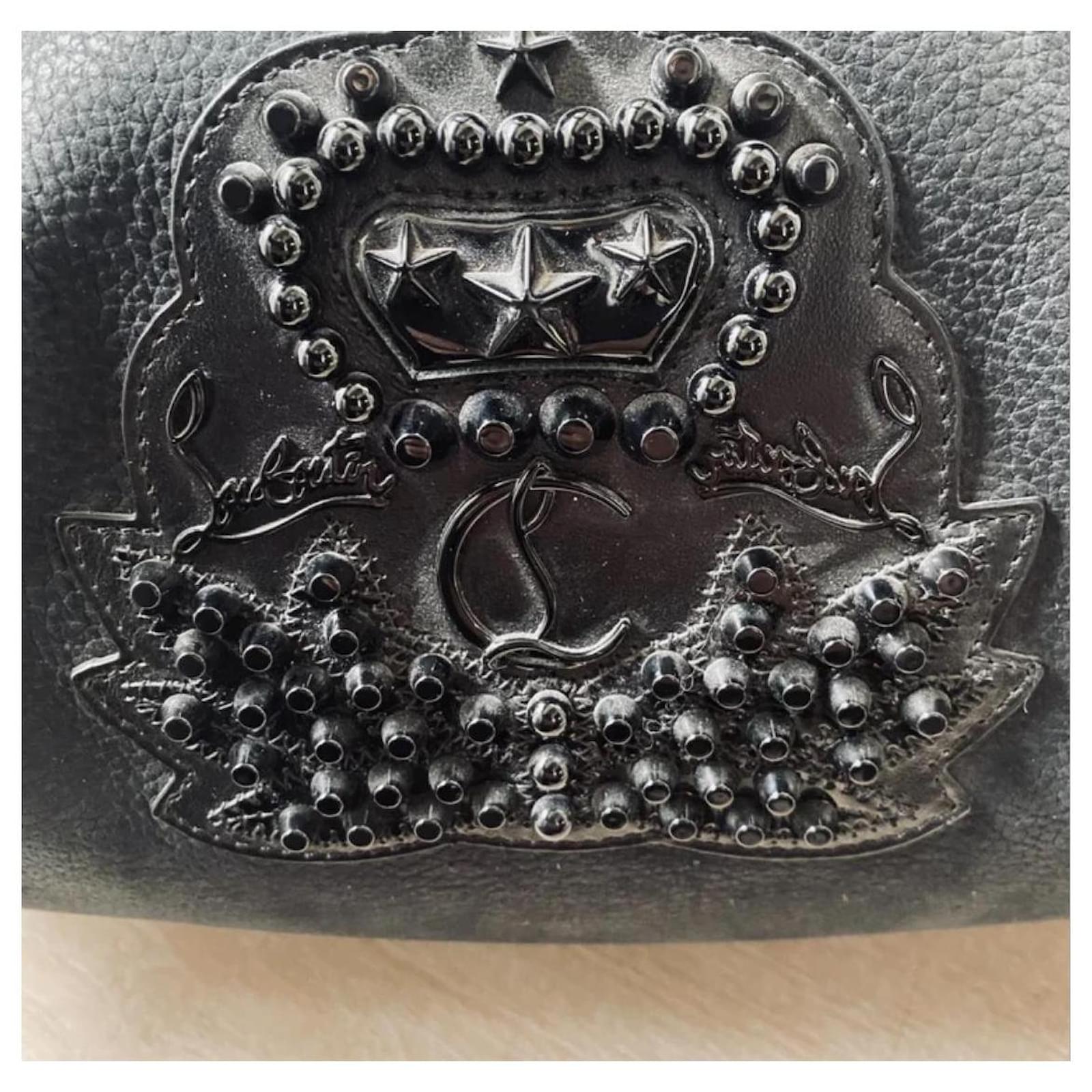CHRISTIAN LOUBOUTIN BAGDAMON Bag Demon Shoulder Canvas Leather