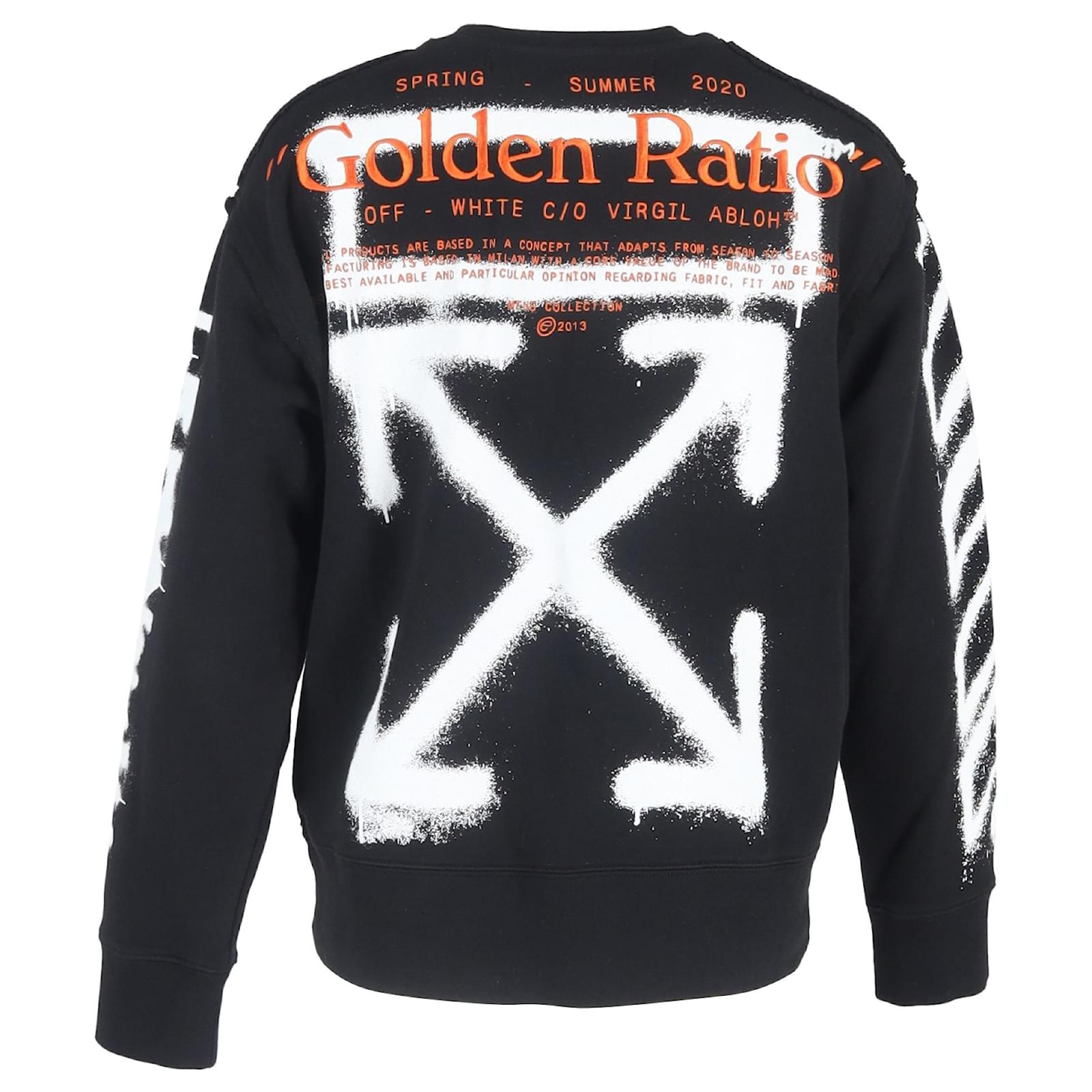 Off White Off-White Diag Cartoon Long Sleeve T-shirt in Black