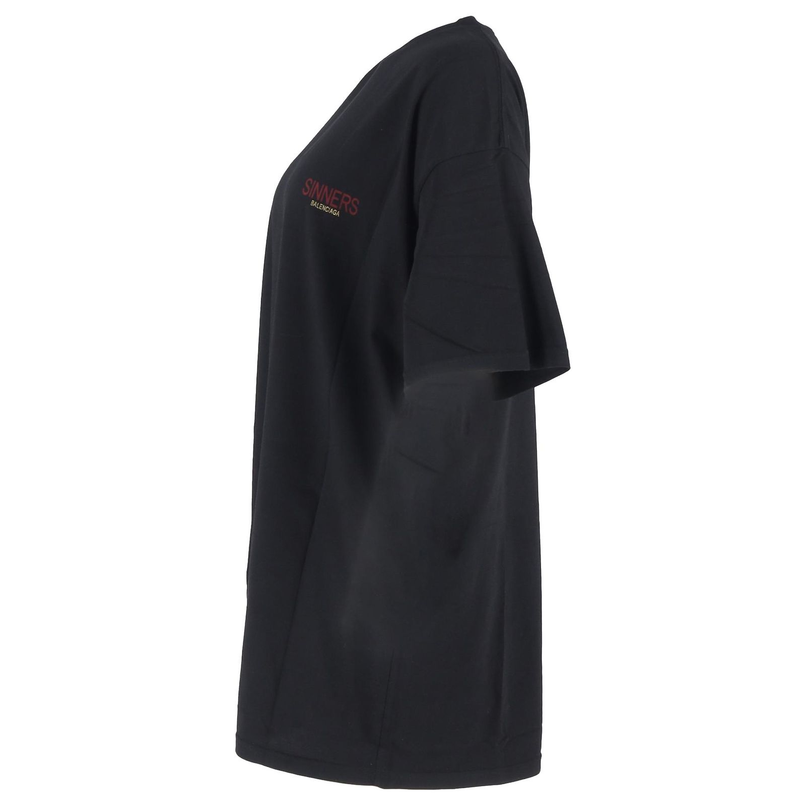 Balenciaga Sinners Print Logo Tee in Black Cotton ref.2103464