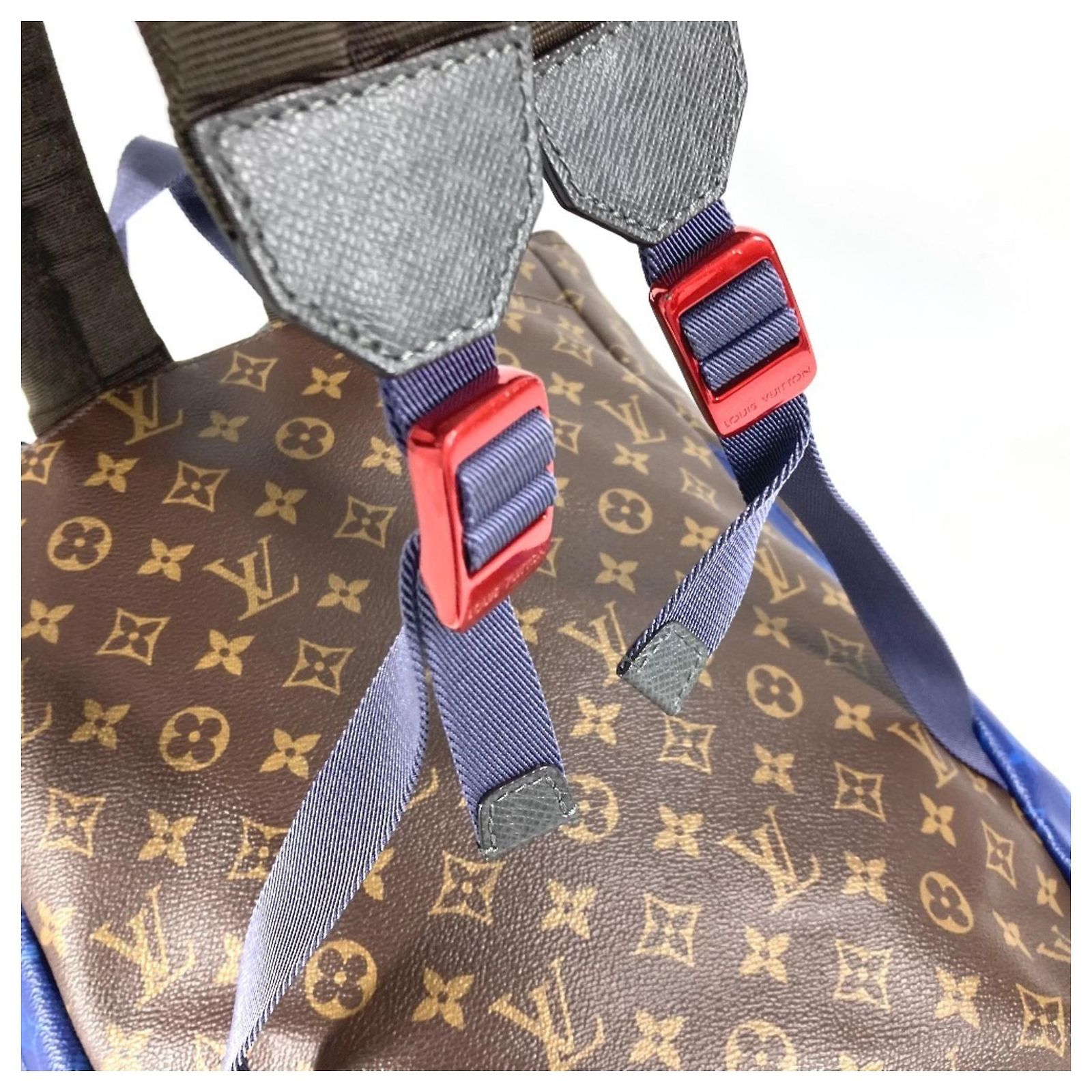 Louis Vuitton Monogram Kim Jones Pacific Backpack Brown Blue  display picture 2