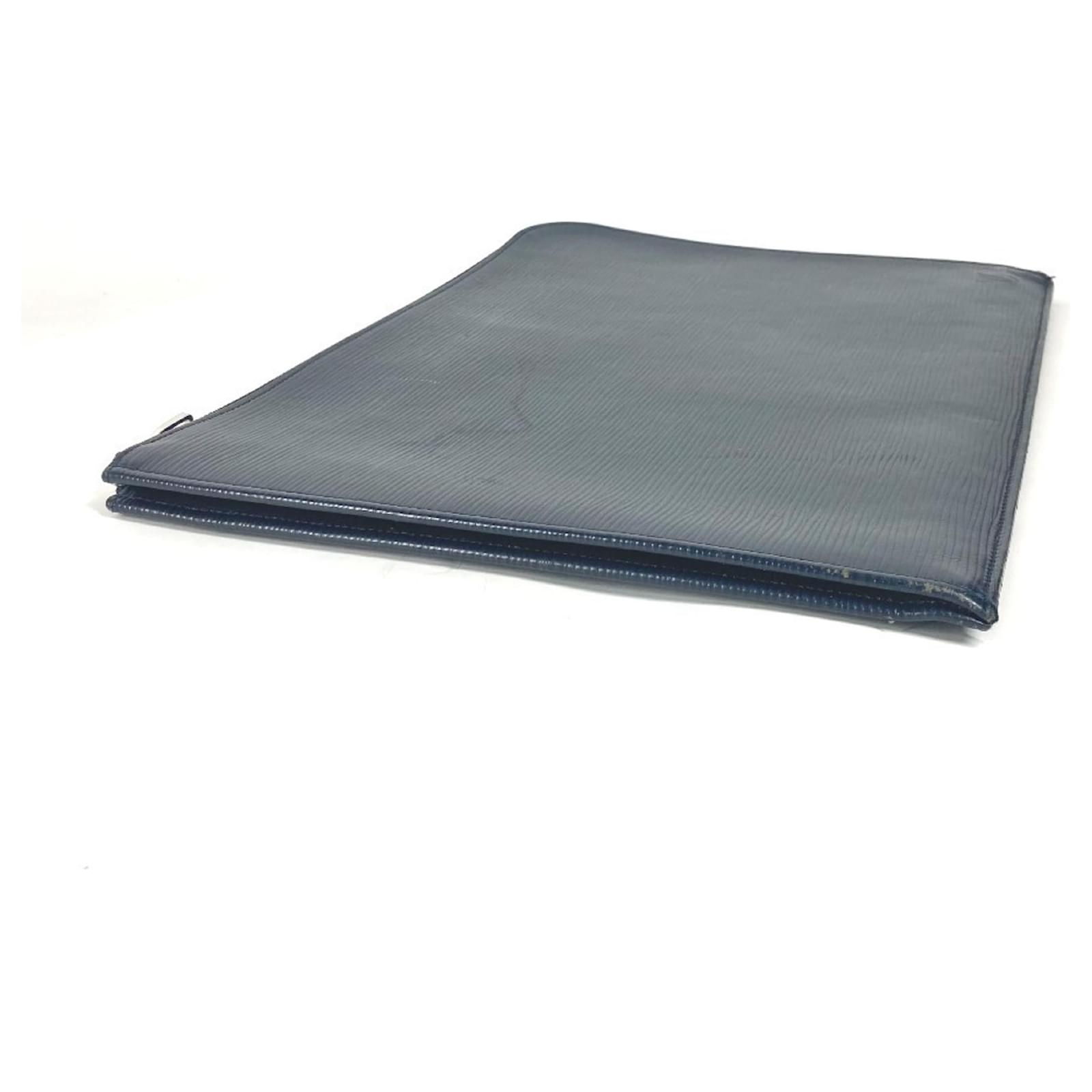 Louis Vuitton Epi Pochette Jour GM Clutch Bag Blue Navy blue Leather  ref.2107765