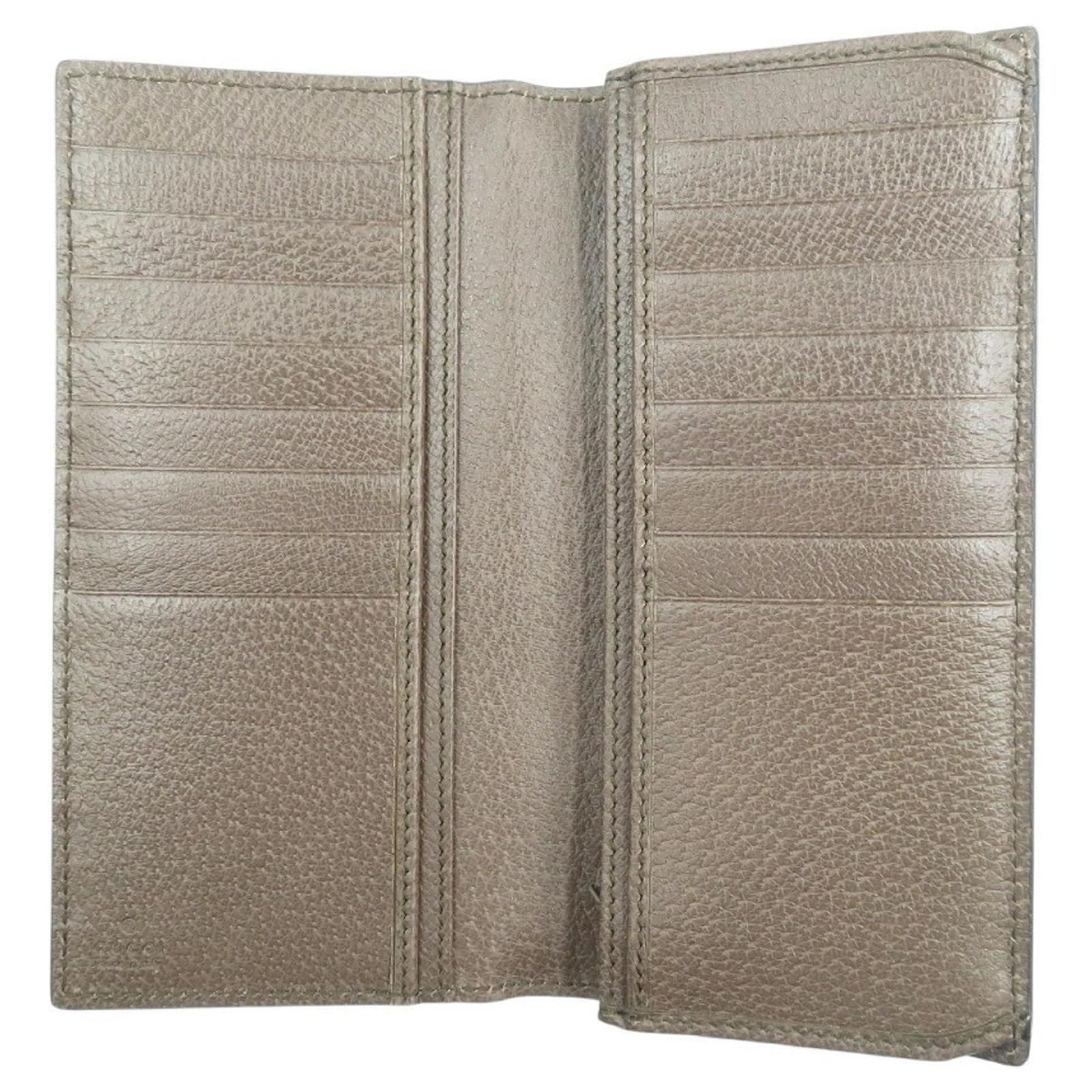 Portafoglio lungo in pelle GG Supreme con uccello Tian di Gucci