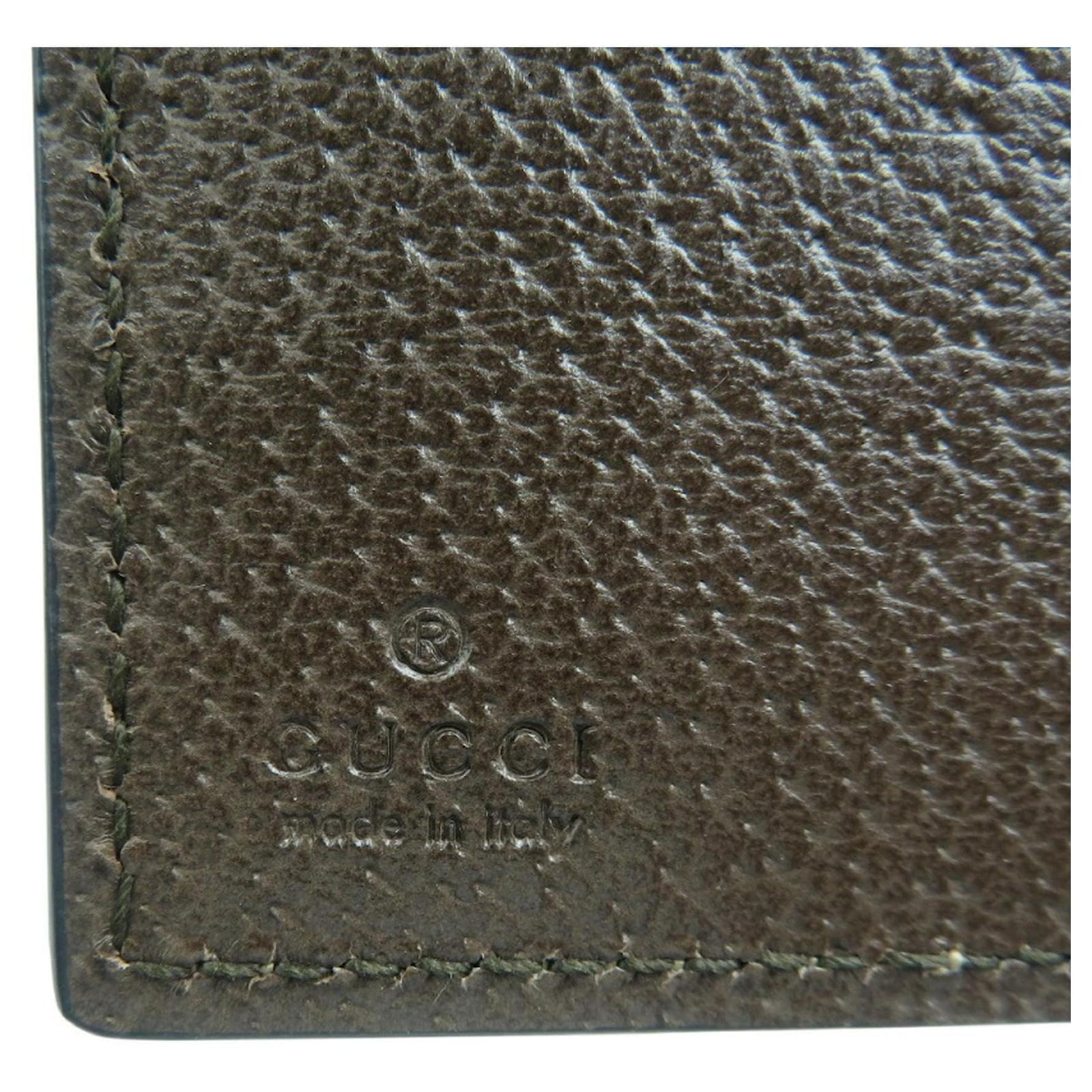 小物 GUCCI Tian Tropical Bird Bifold Wallet Gucci Tian Bird GG Supreme Leather Long Wallet Beige Cloth