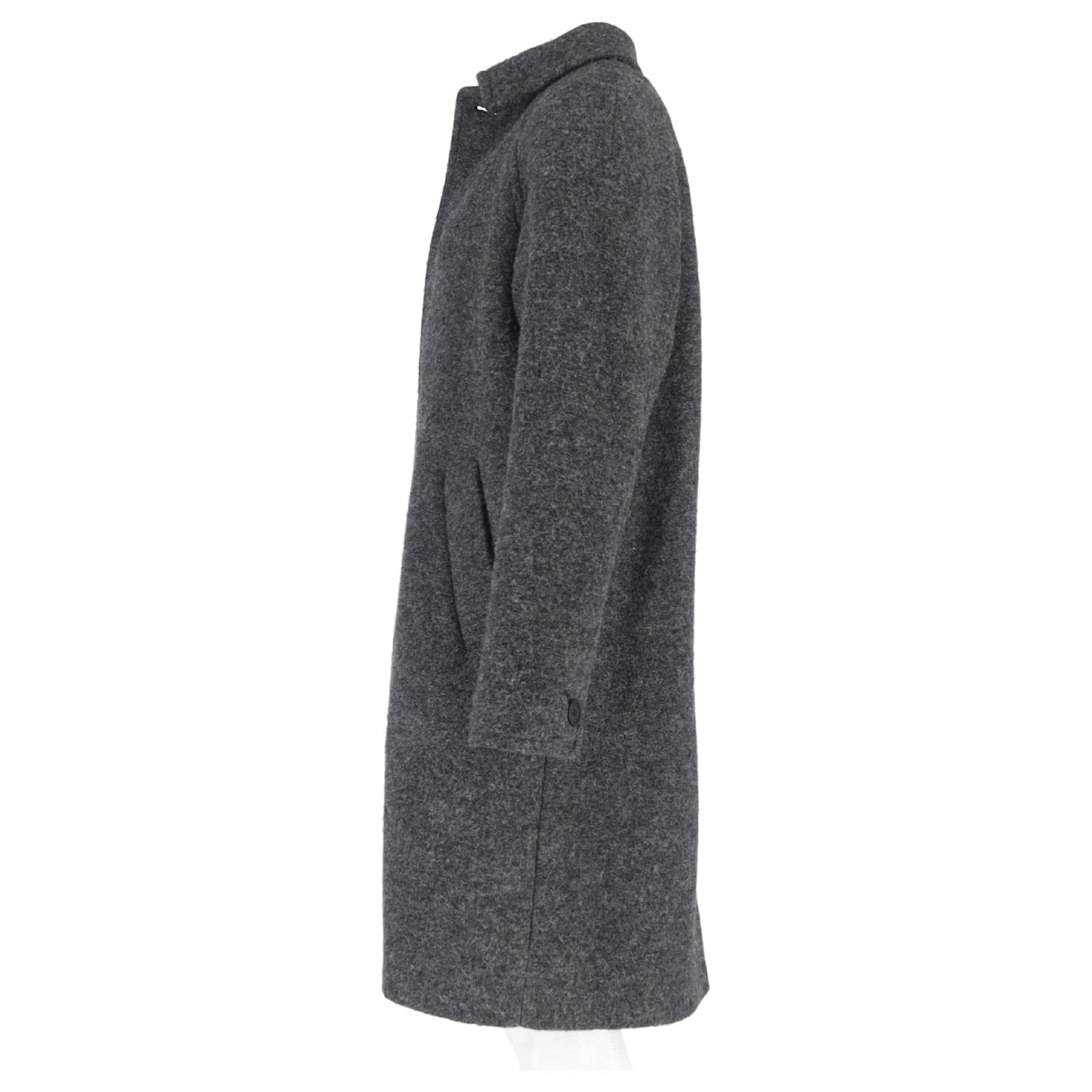 Apc Manteau Gaston en laine grise Joli Closet