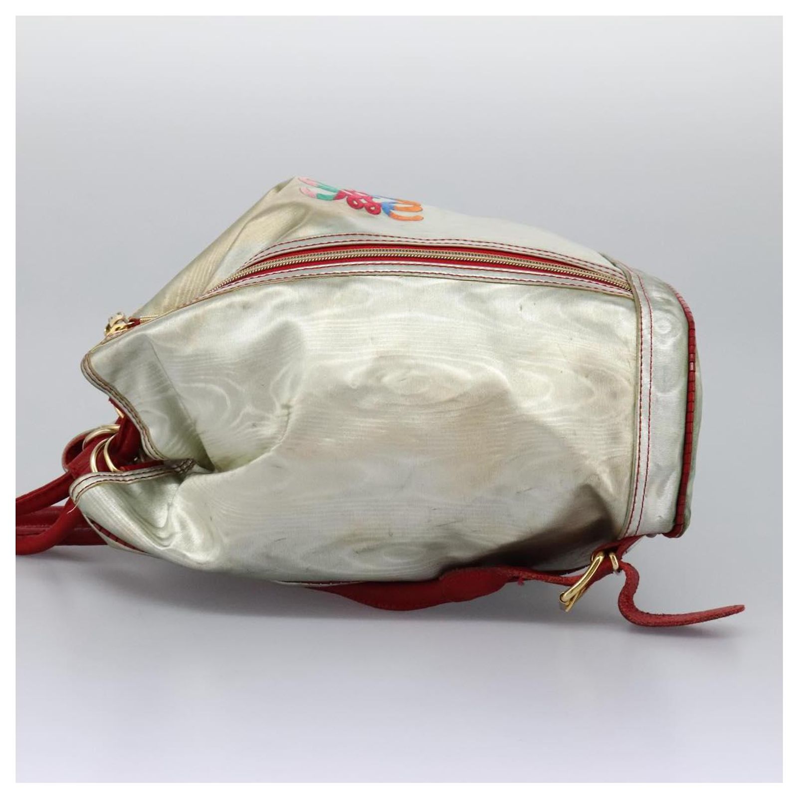 LOEWE Backpack Leather Gold Auth mr1333 Loewe Leather backpack Loewe main image 2