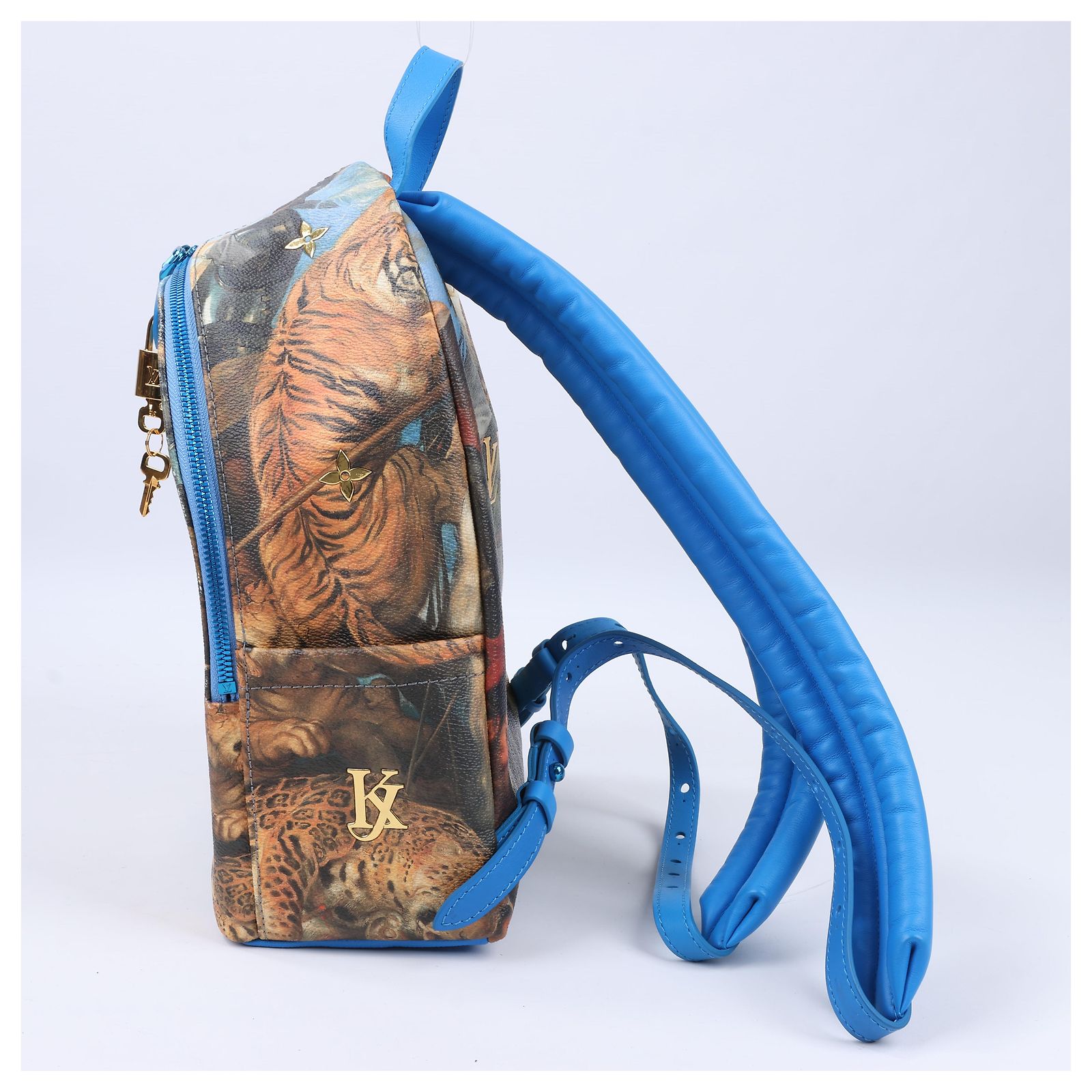 Louis Vuitton Master\'s Collection Rubens Palm Spring Sleeves Backpack Blue LOUIS VUITTON Masters Collection Rubens Palm Springs PM  main image 4