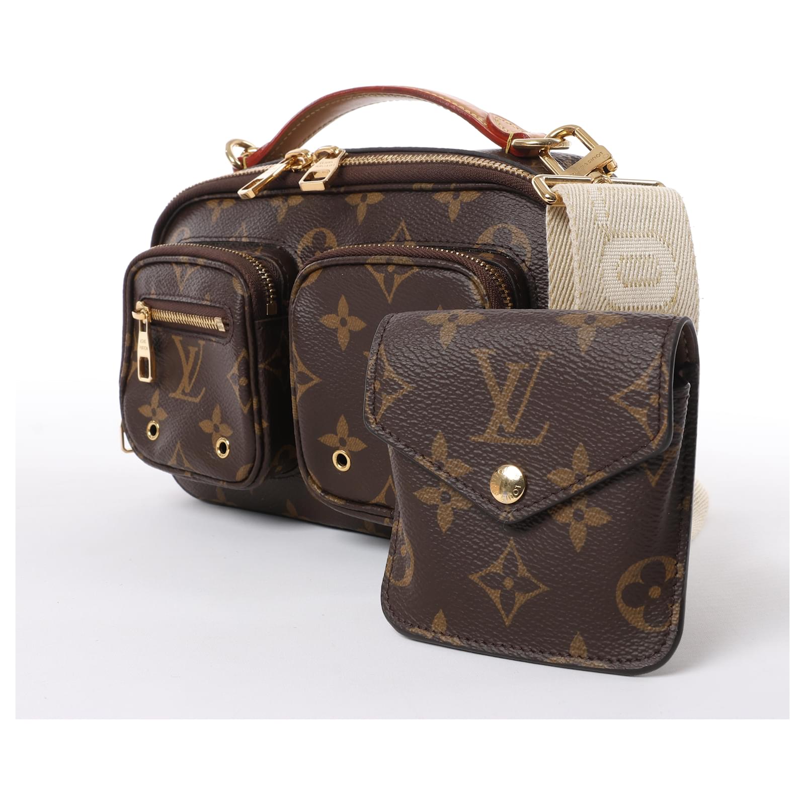Louis Vuitton Monogram Utility Crossbody Bag M80446 Brown